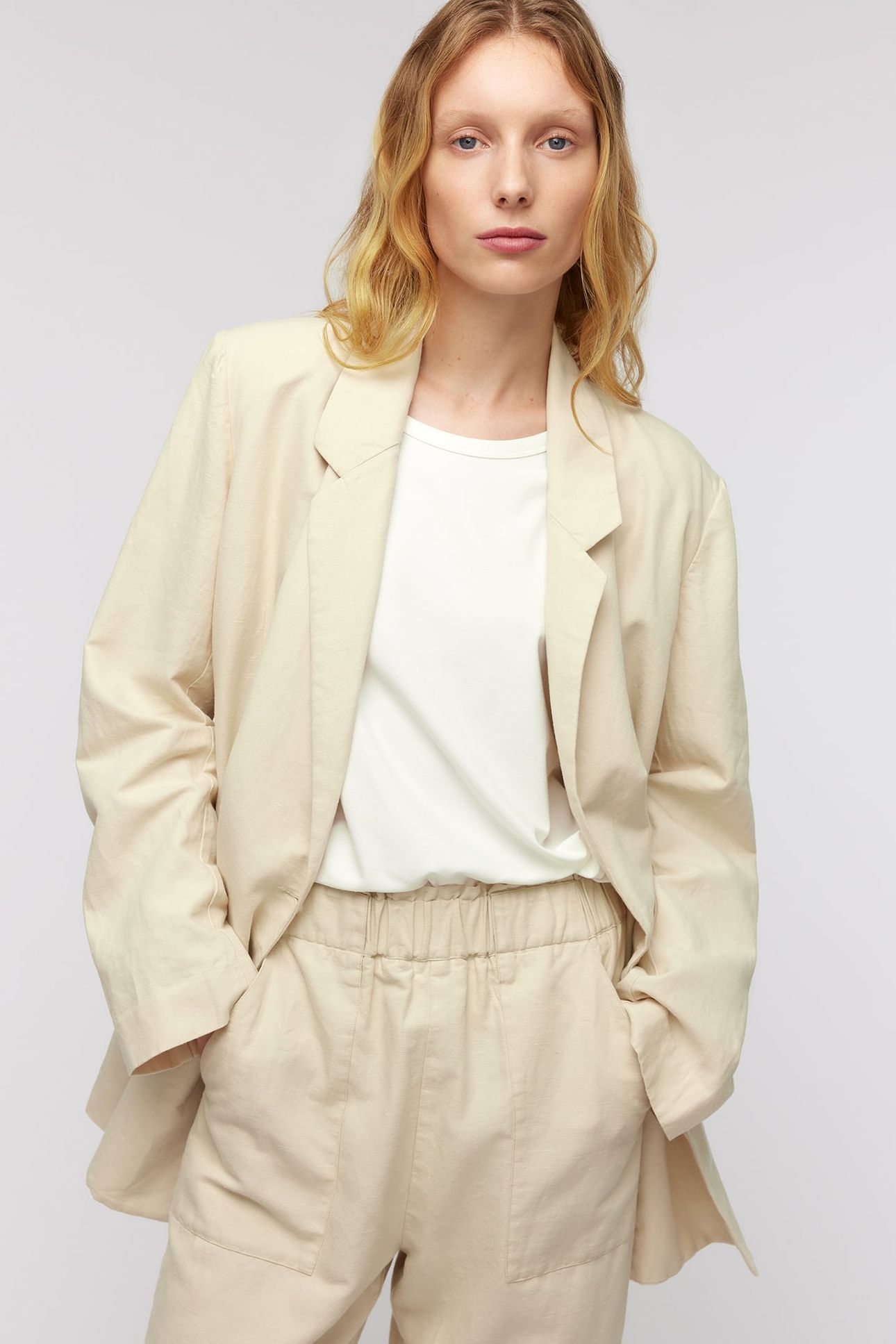 KELSEY BLAZER SAND 1