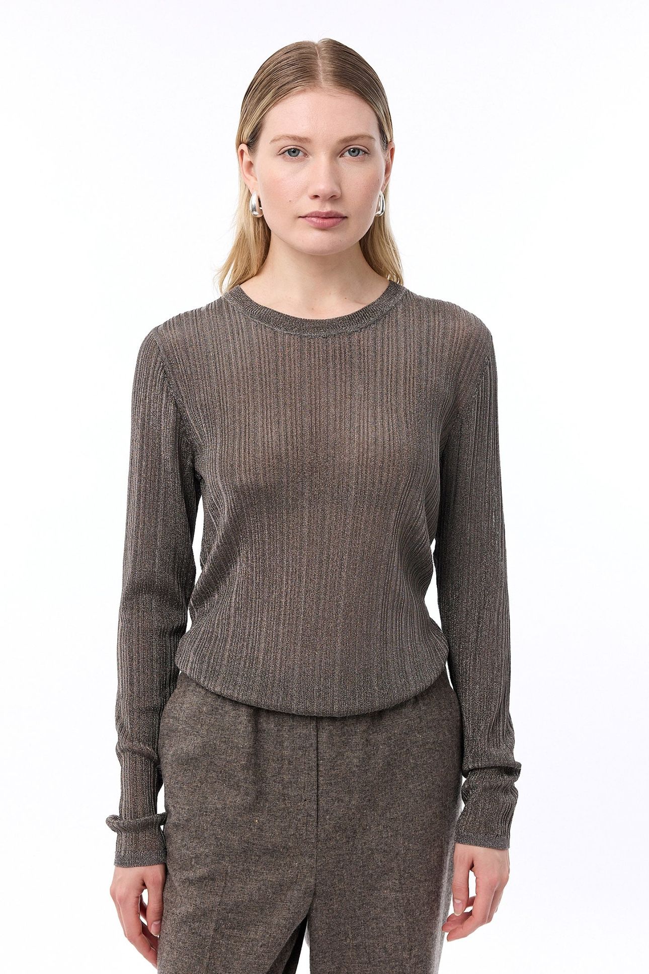 ELKE PULLOVER TAUPE 1