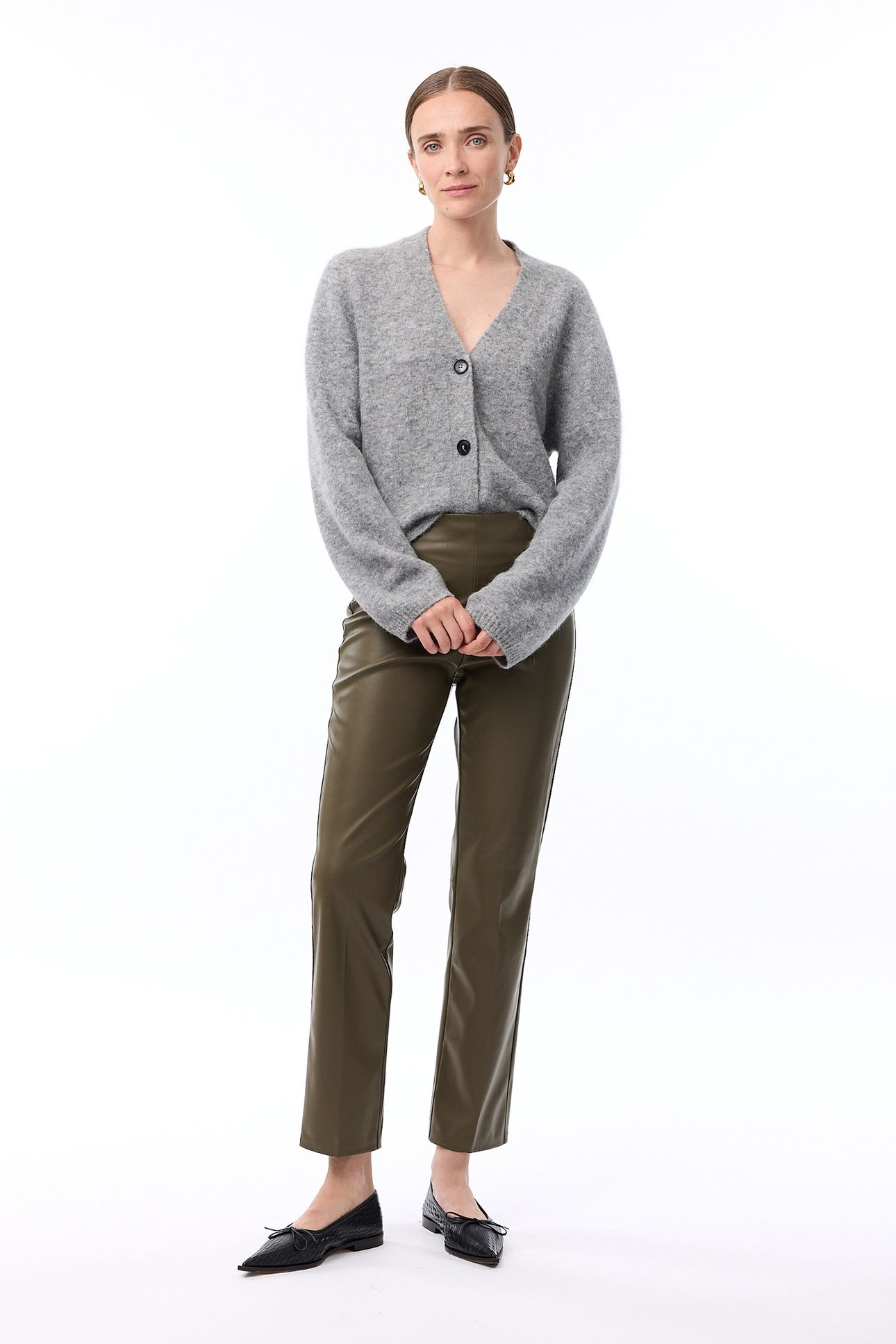 CLEO PANTS DARK OLIVE 3