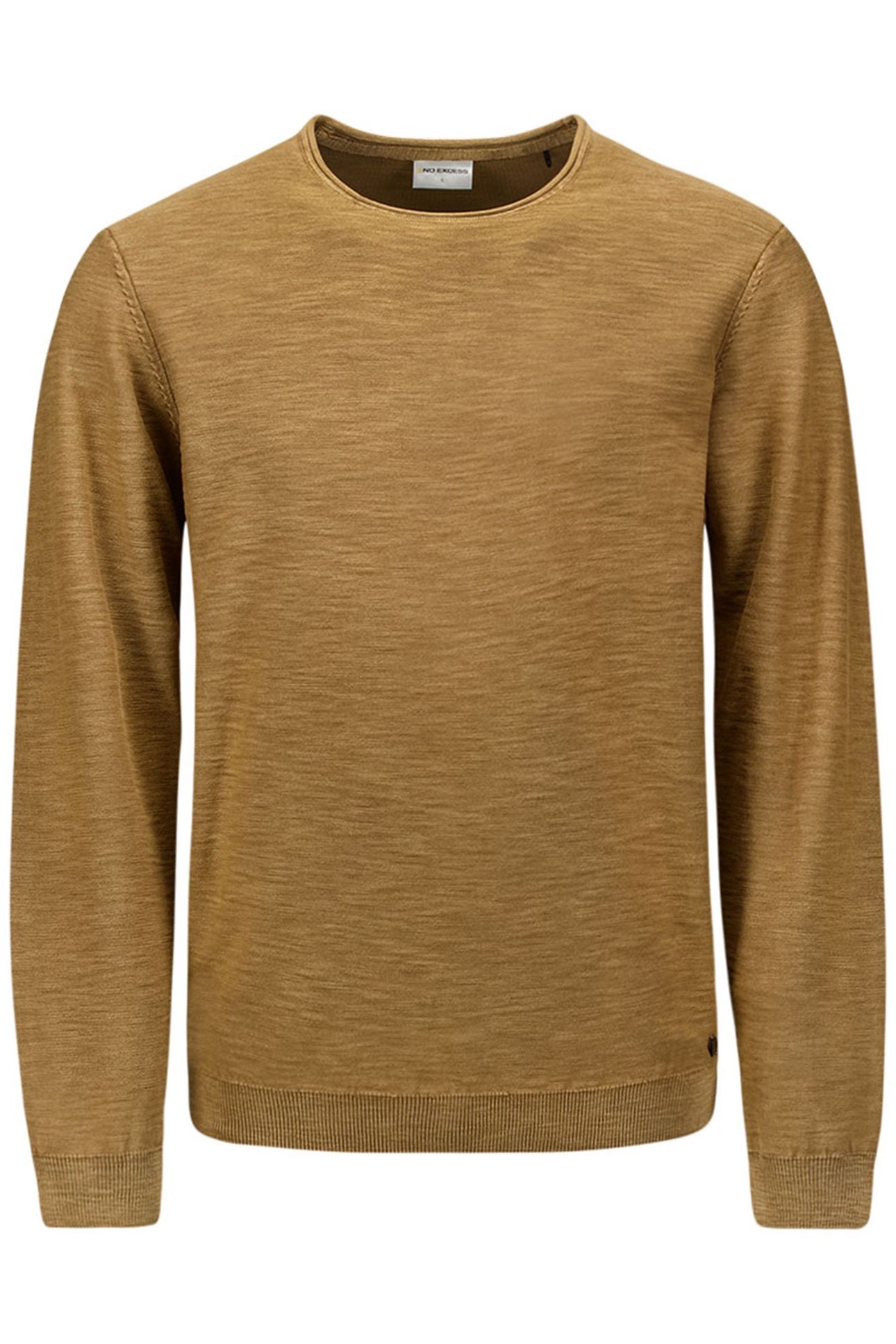 PULLOVER CREWNECK GARMENT DYED + STONE WASHED KHAKI 4