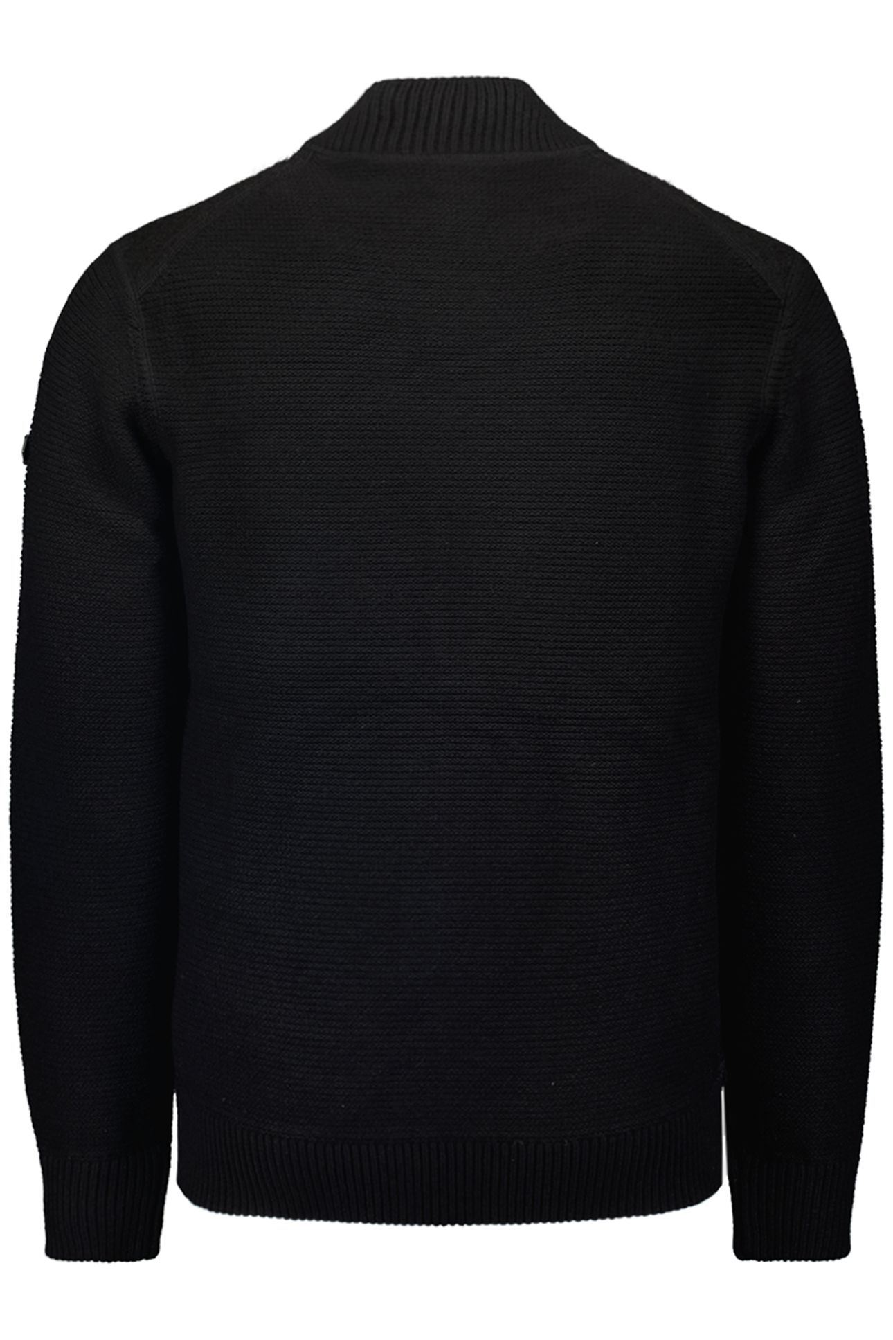 CARDIGAN BOMBER WITH WOOL BLACK 5