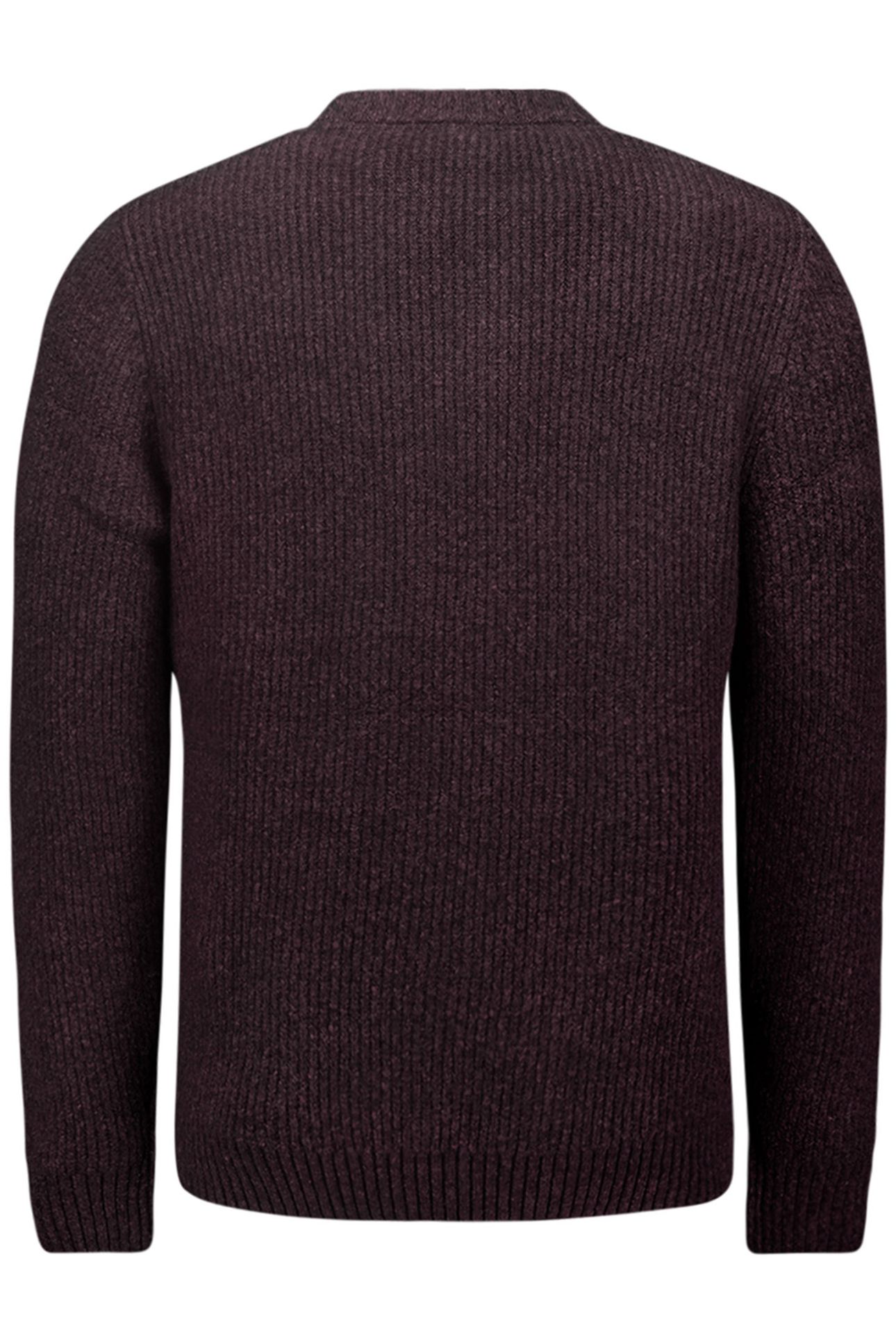 PULLOVER CREWNECK 2 COLOURED SOFT STRETCH AUBERGINE 5