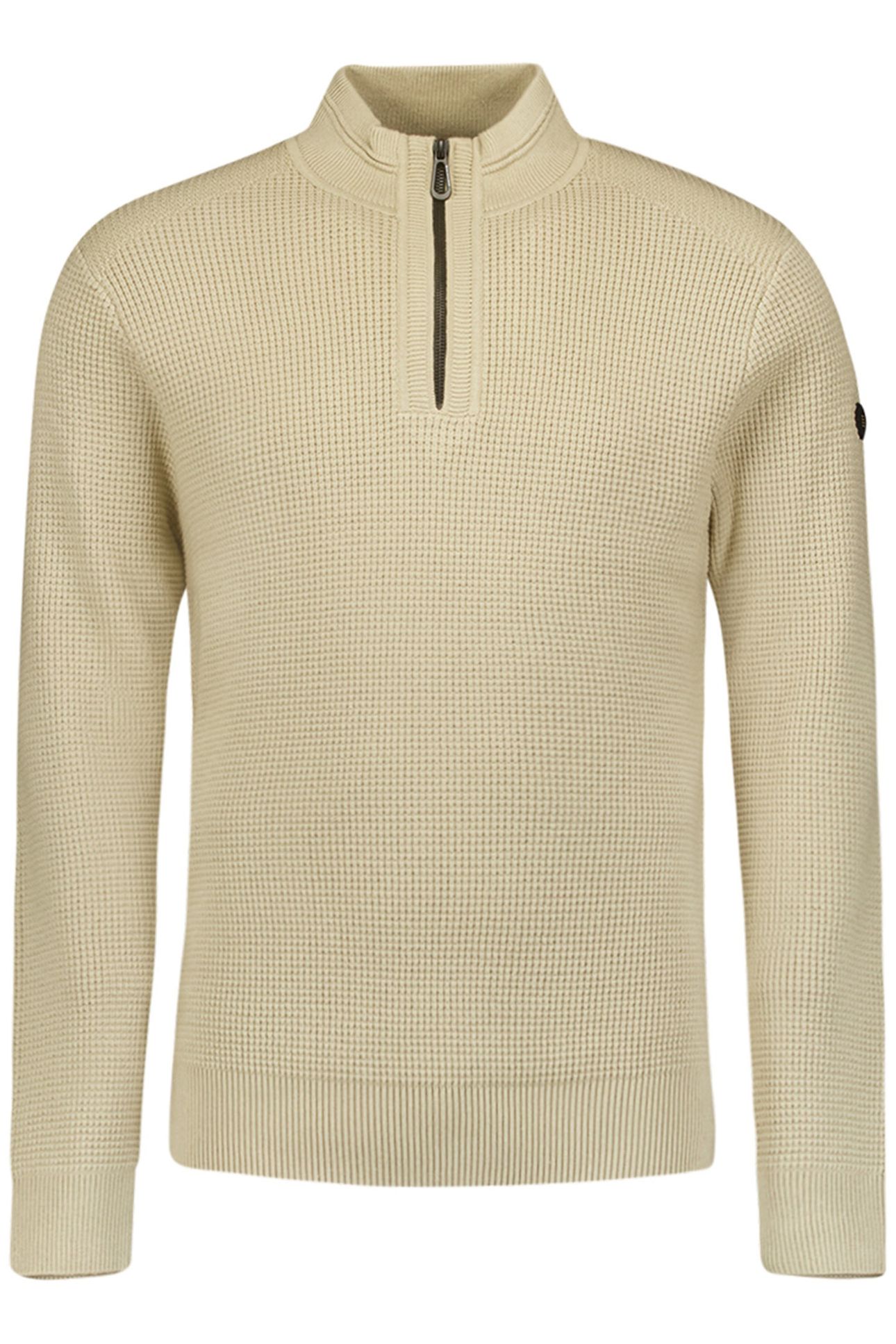 PULLOVER HALF ZIPPER SOLID JACQUARD CEMENT 4