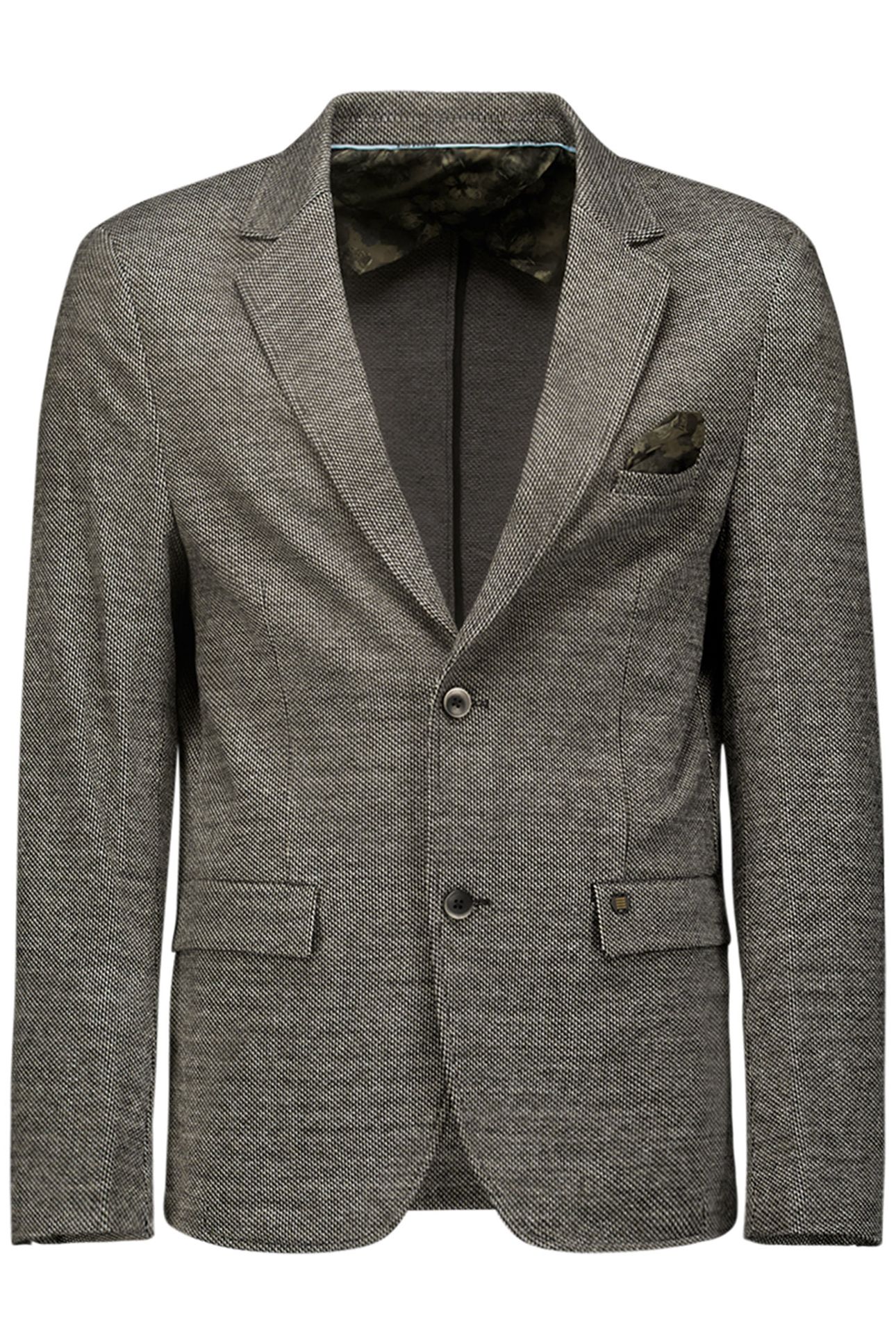 BLAZER STRETCH JERSEY MELANGE BLACK 4