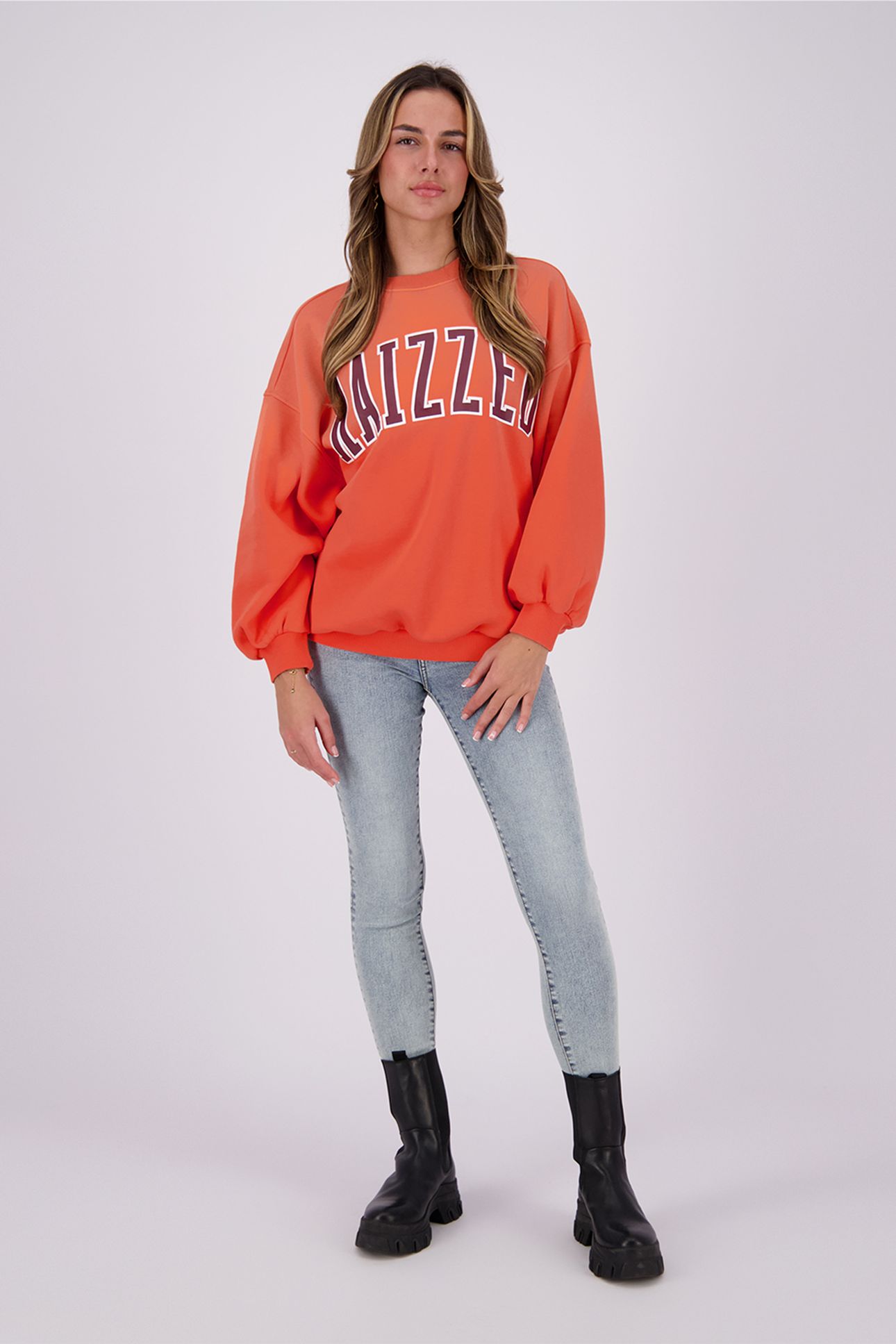 RILEY SWEATERS DEEP CORAL 1