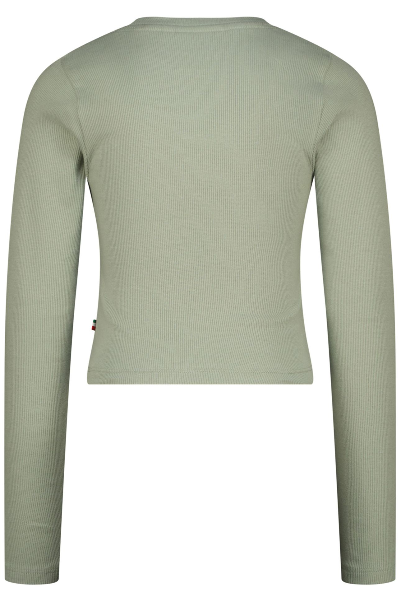 GIRLS G-BASIC-CROP RIB LONGSLEEVE SINGLET JADE GREEN 2