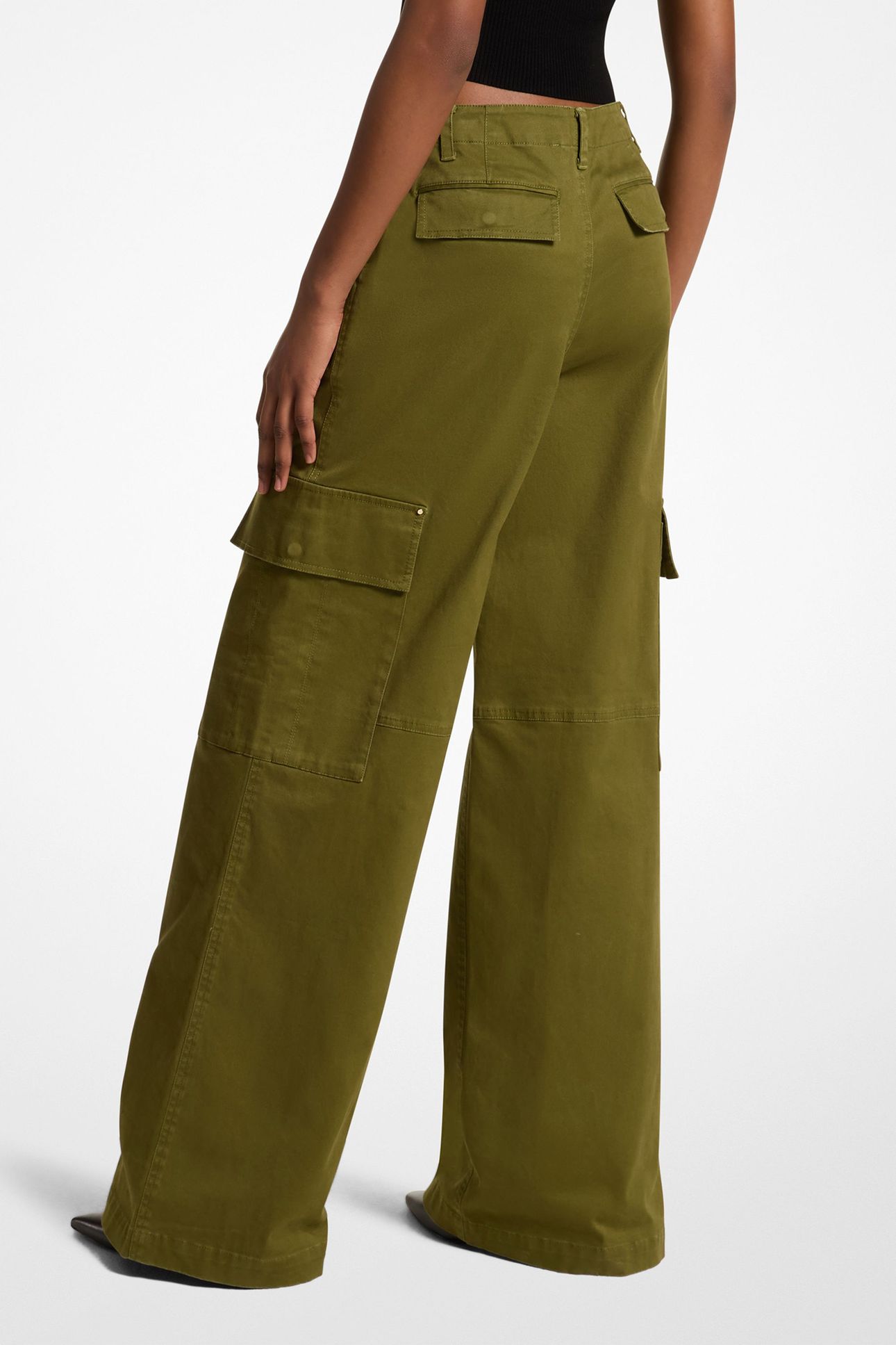 SLOUCH CARGO PANTS EVERGREEN 2