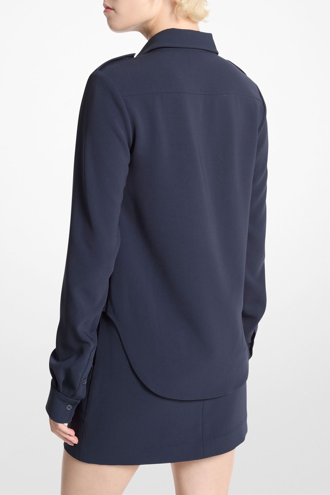 FITTED ARMY SHIRT IN NAVY 2