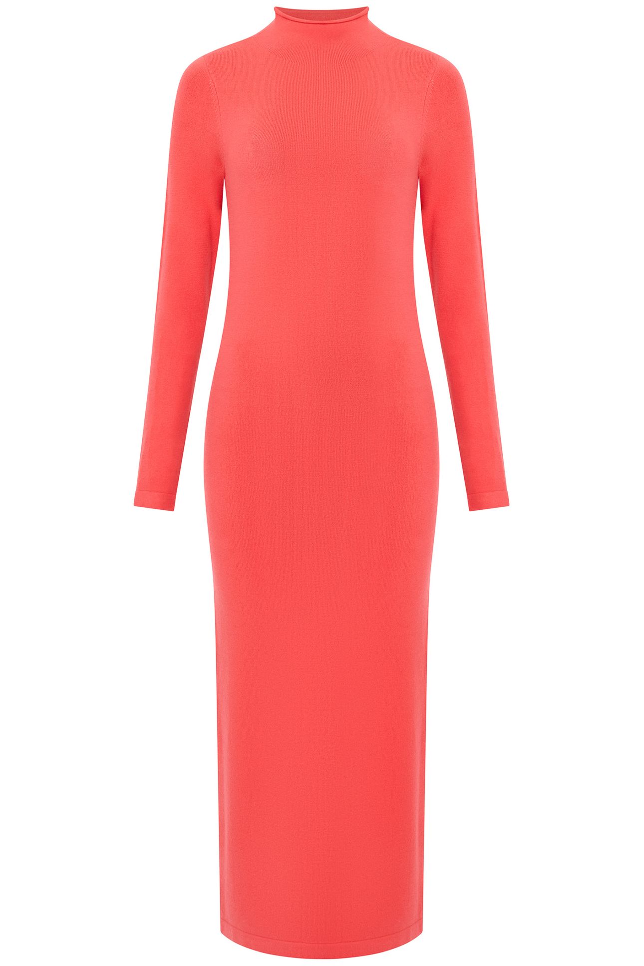 BABYSOFT ROLL NK DRESS CAYENNE RED 3