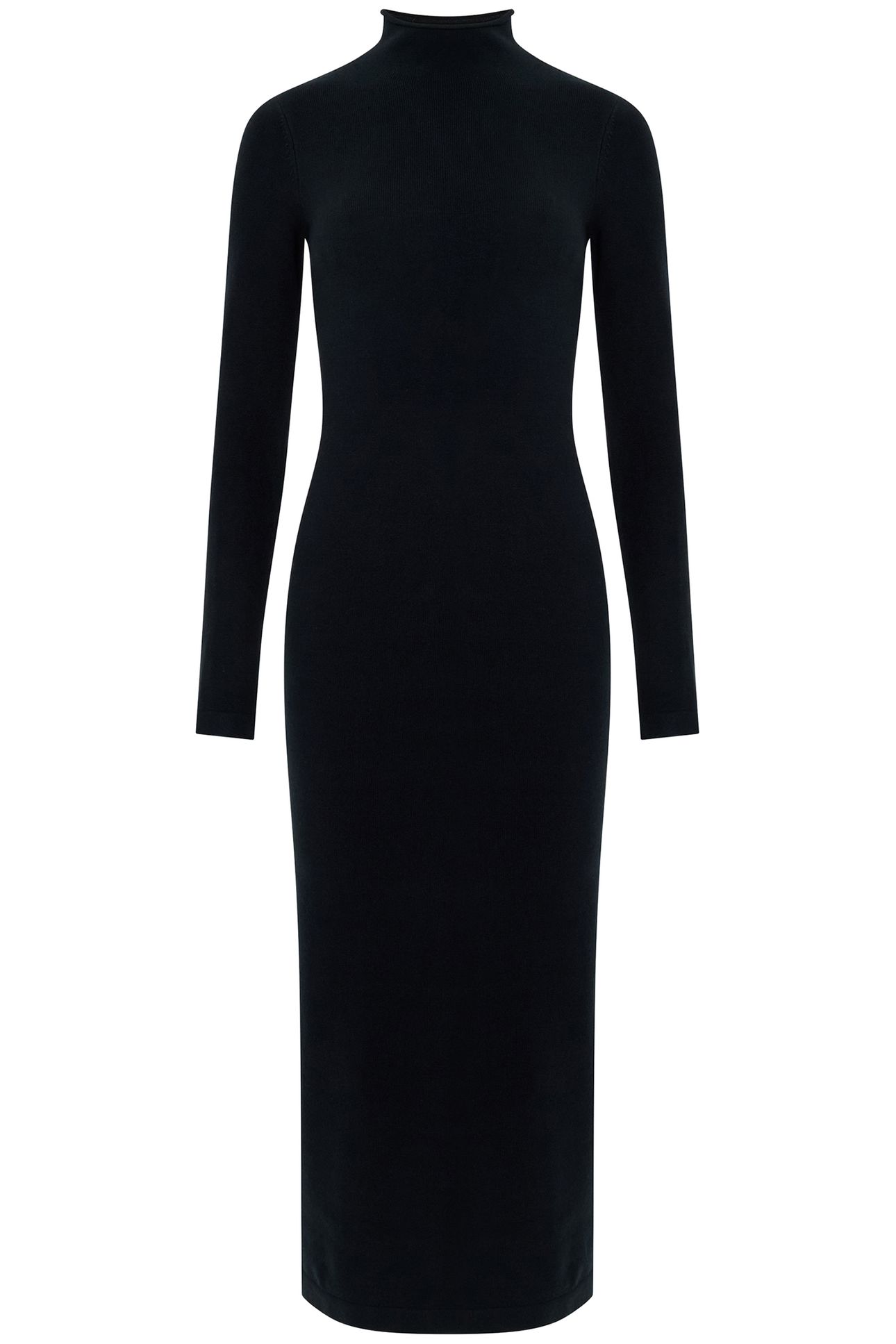 BABYSOFT ROLL NK DRESS BLACK 3