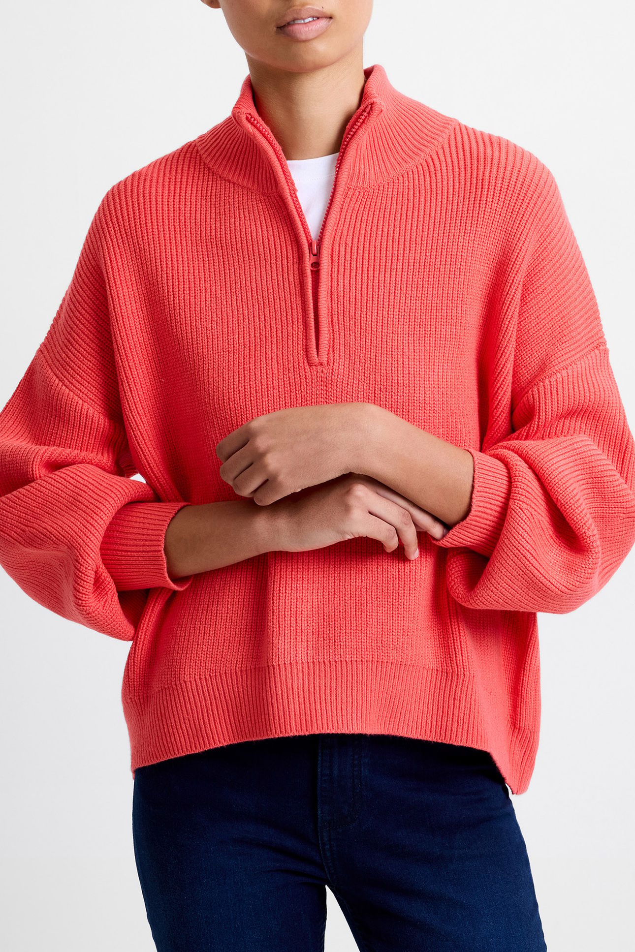 BABYSOFT HALF ZIP JUMPER CAYENNE RED 3