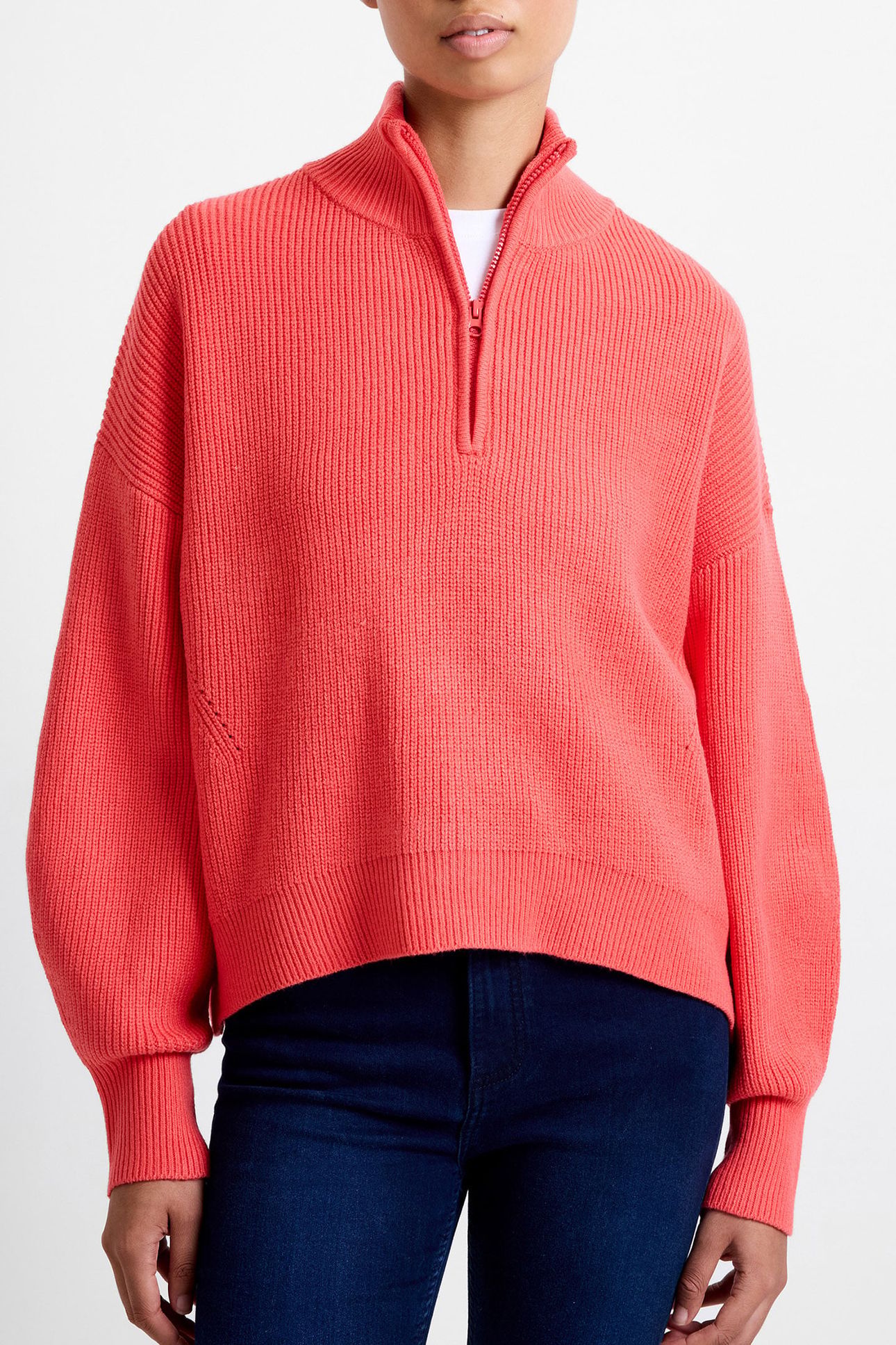 BABYSOFT HALF ZIP JUMPER CAYENNE RED 1