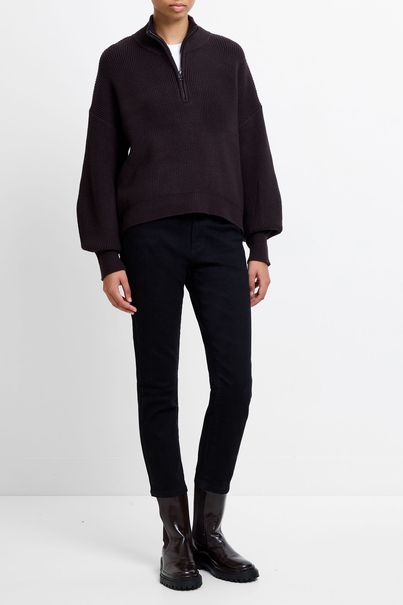 BABYSOFT HALF ZIP JUMPER CHOCOLATE GANACHE 3