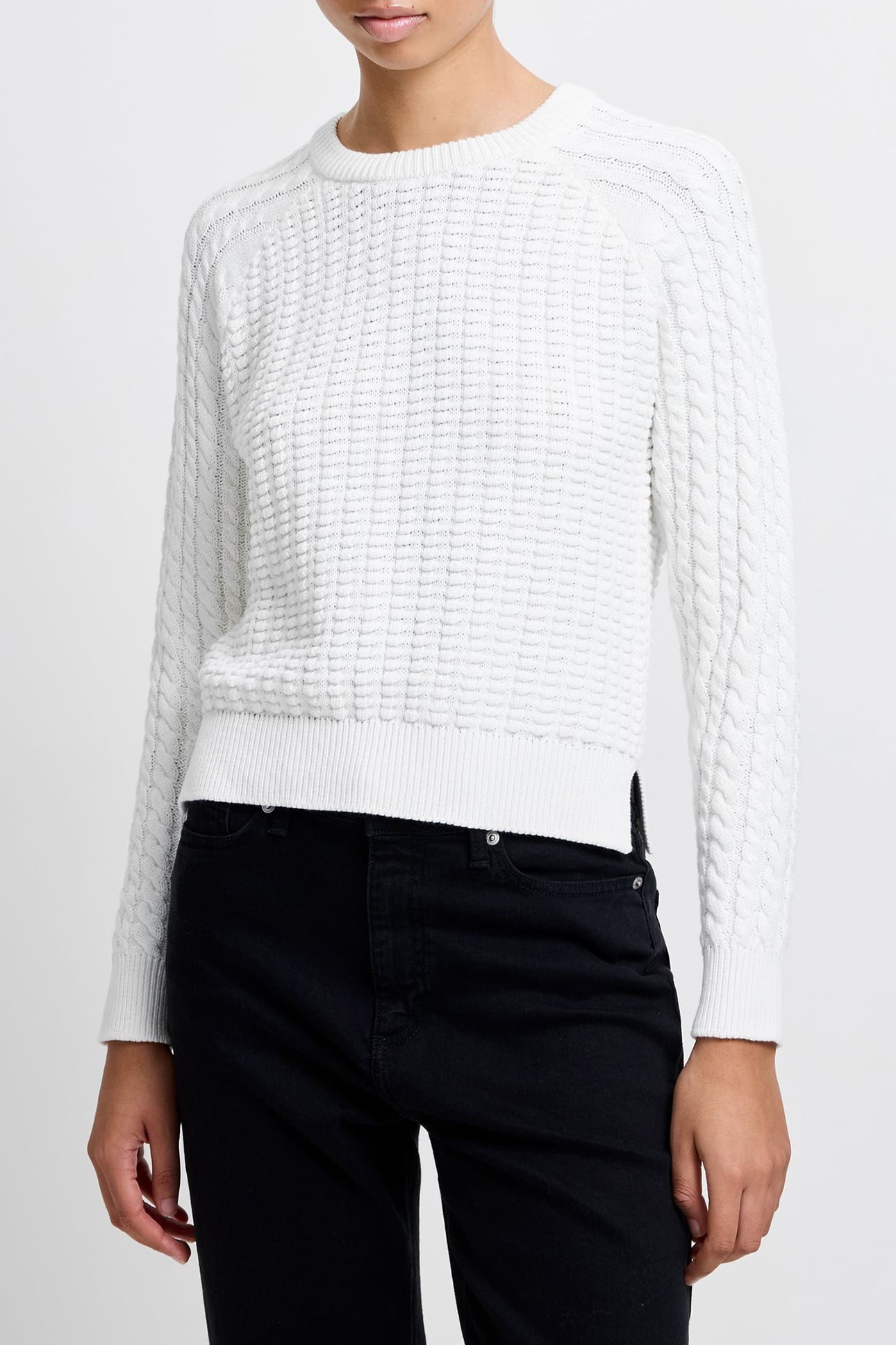 MOZART POPCORN CABLE JUMPER WINTER WHITE 1