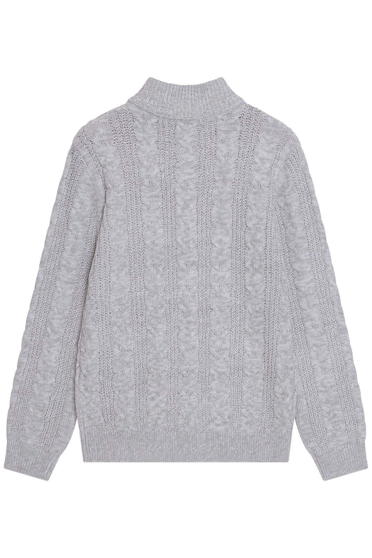HALF ZIP CABLE ECRU MEL 2