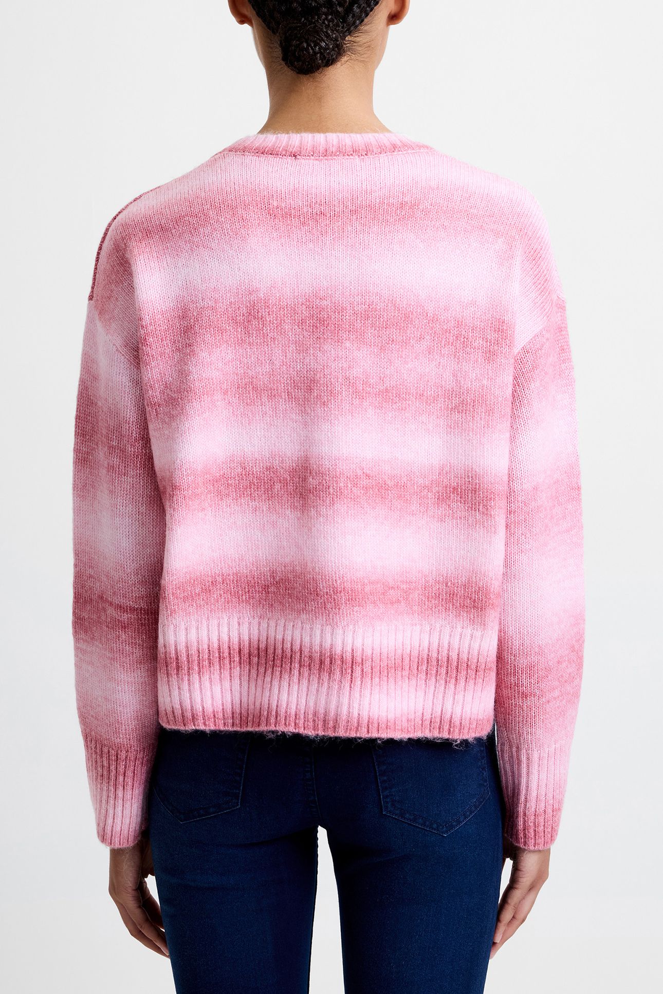 BABYSOFT L/S OMBRE CARDIGAN PINK MULTI 2