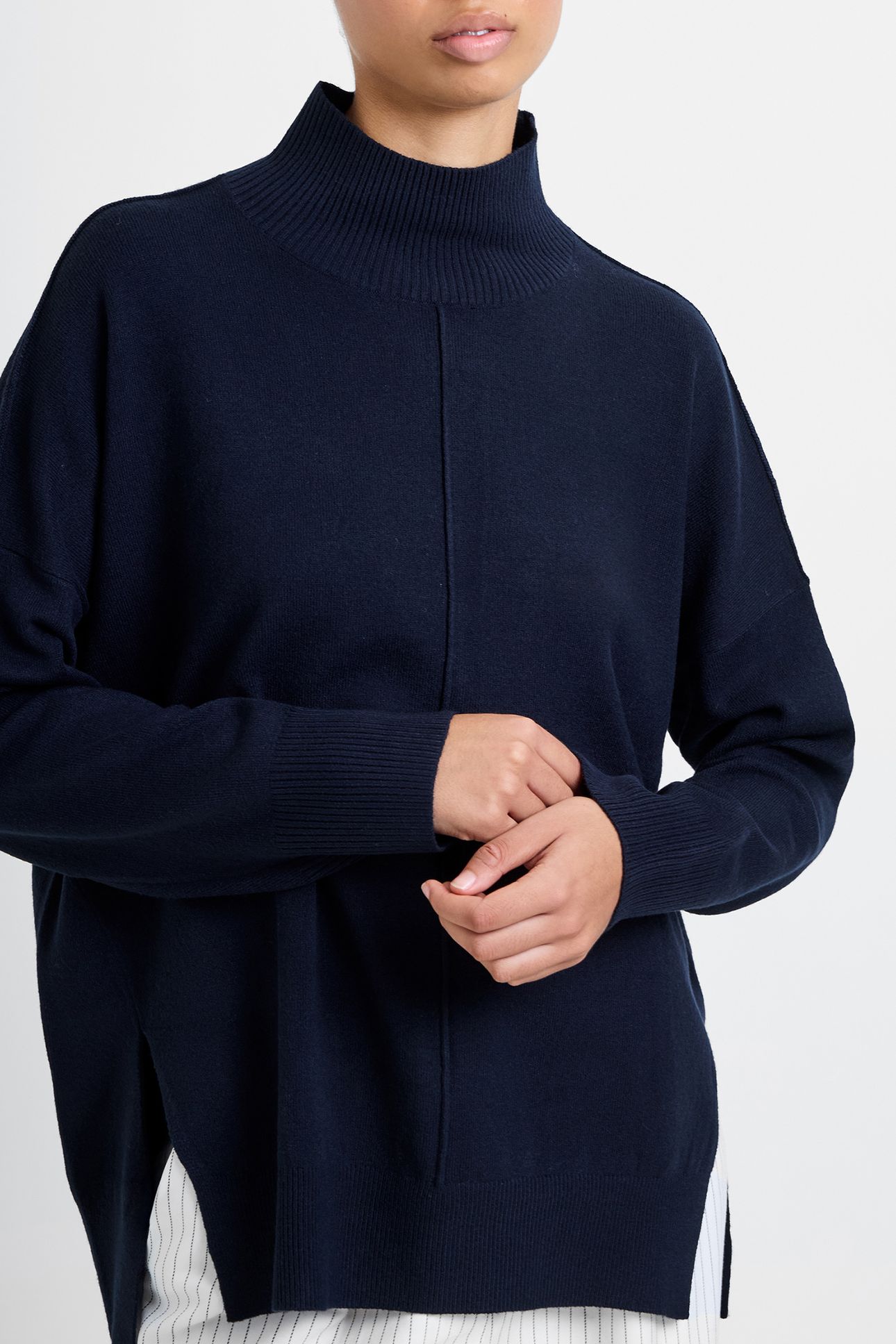 BABYSOFT HIGH NECK SEAM JUMPER MIDNIGHT 3