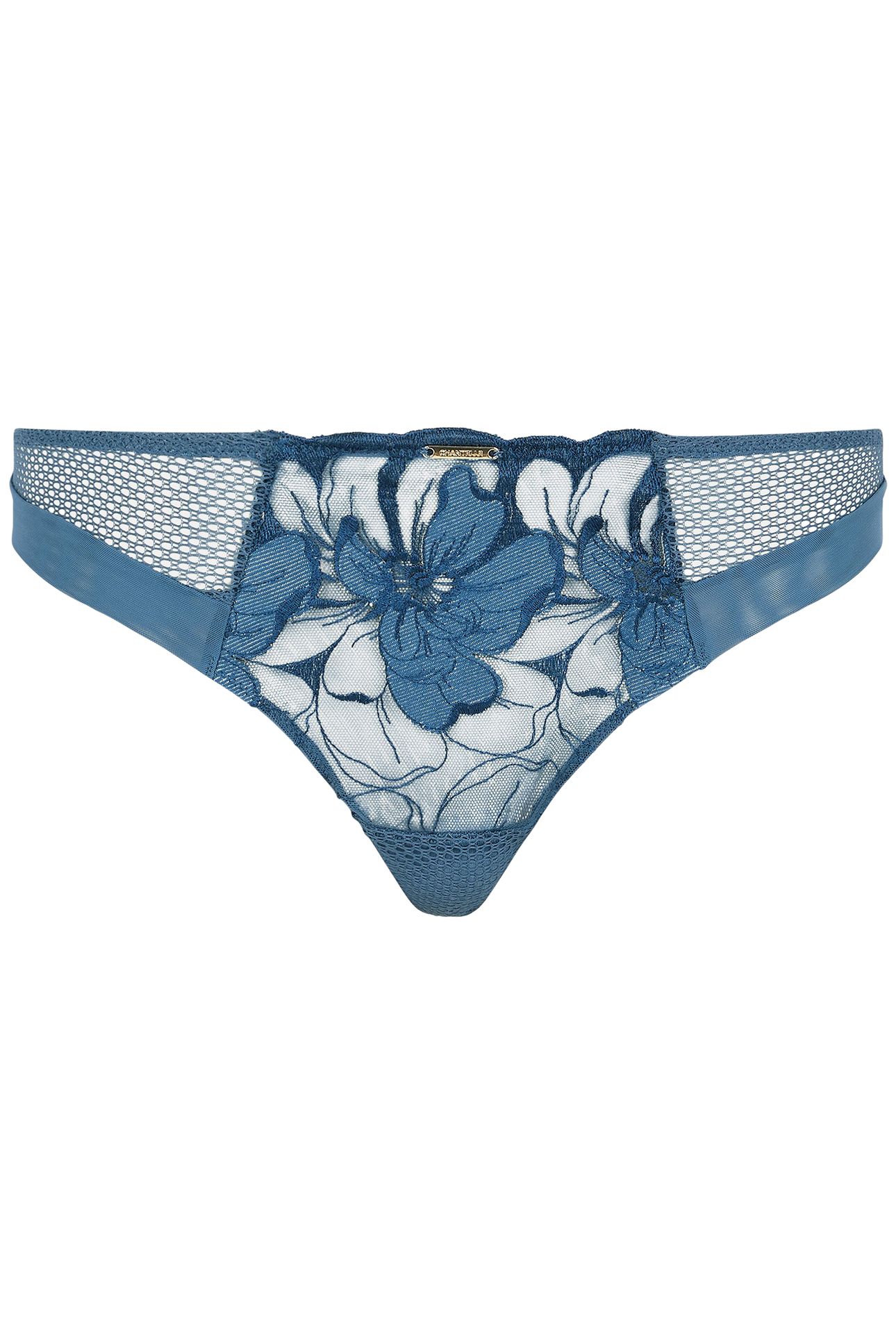 FLEURS SIGNATURE TANGA BLUE 3