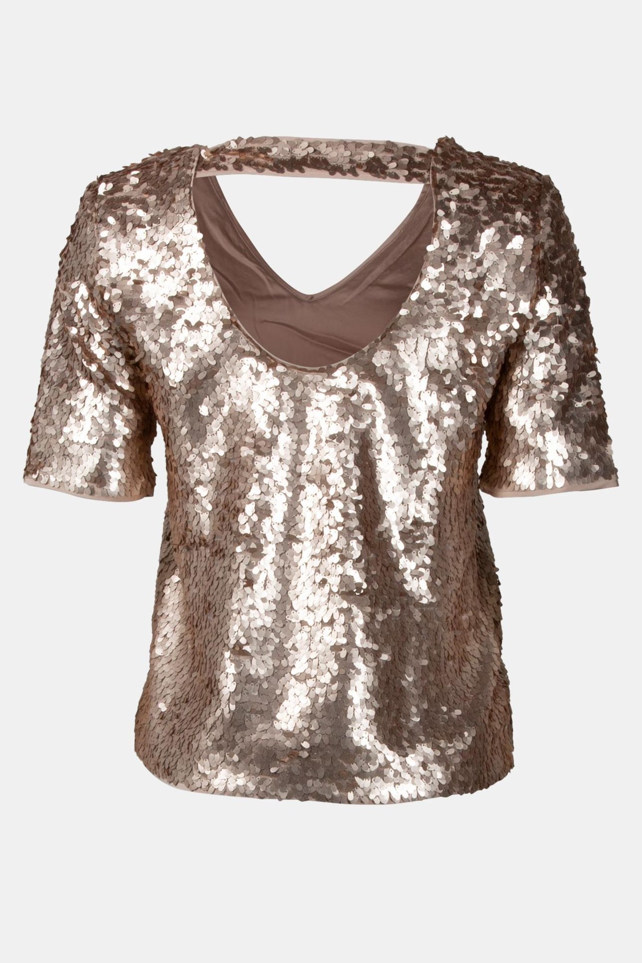 CHANA - MAXI SEQUIN EMBROIDERED PLATINUM TOP 5