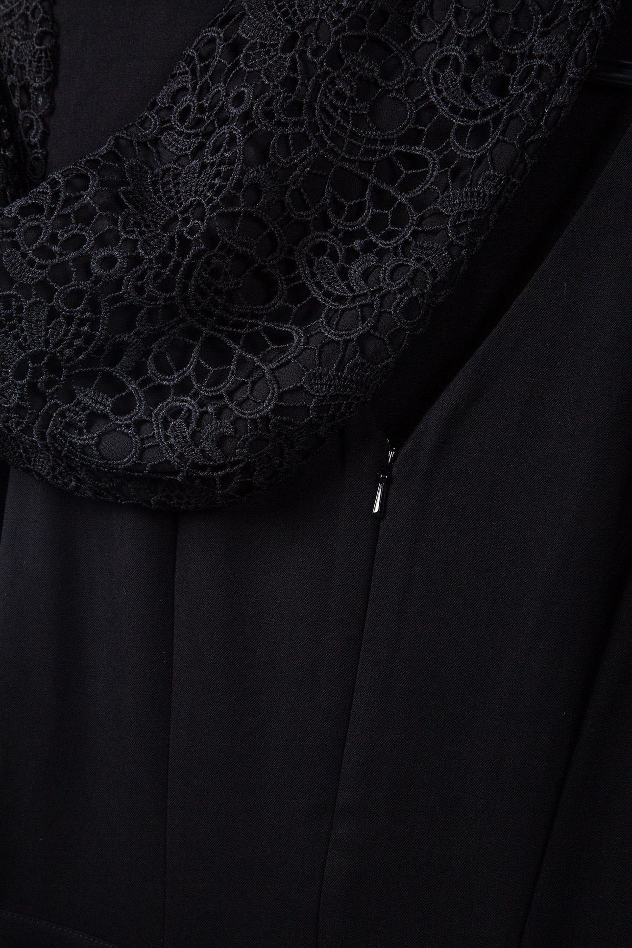 RUFINO - LONG BLACK JUMPSUIT WITH LACE SLEEVES 5