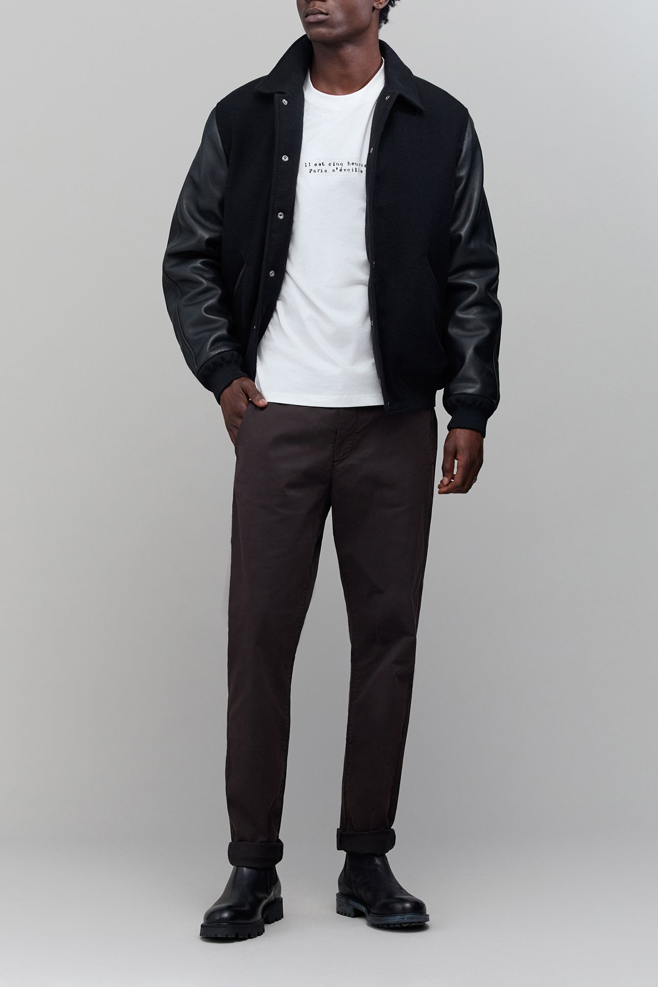BROWN SLIM CHINO PANTS BROWN 5