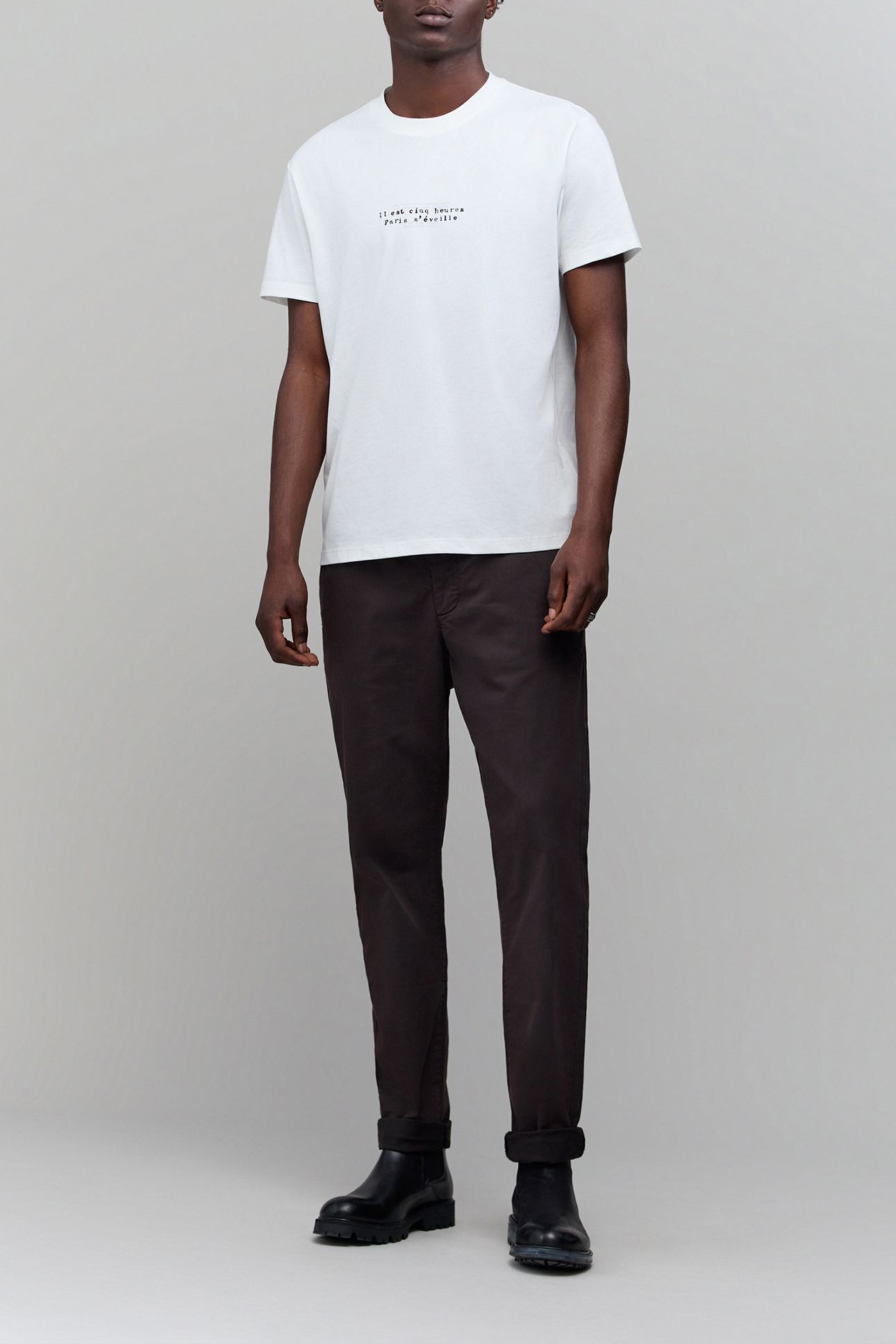 BROWN SLIM CHINO PANTS BROWN 6
