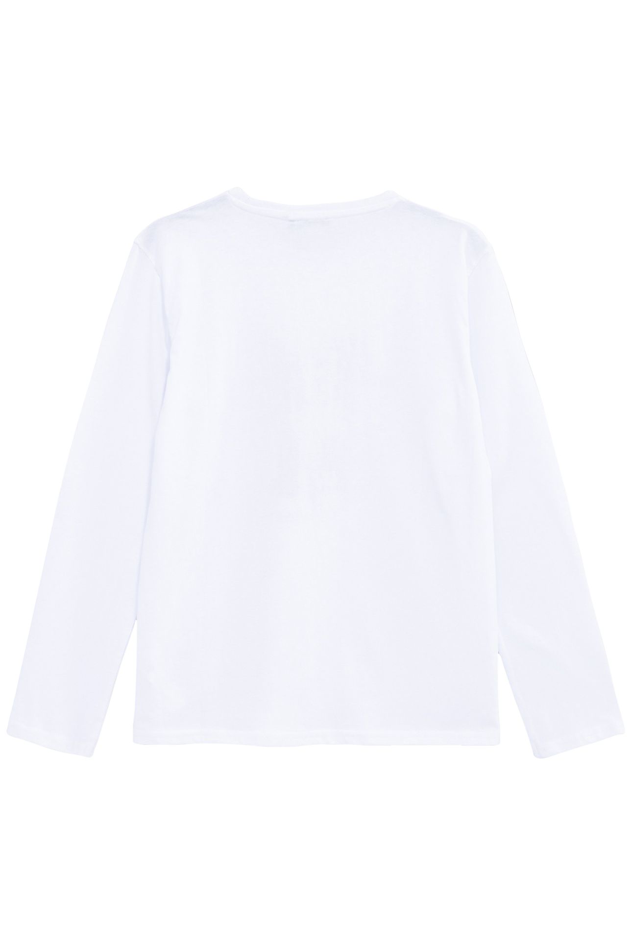 WHITE T-SHIRT ORGANIC COTTON MAXI MESSAGE BOY 2