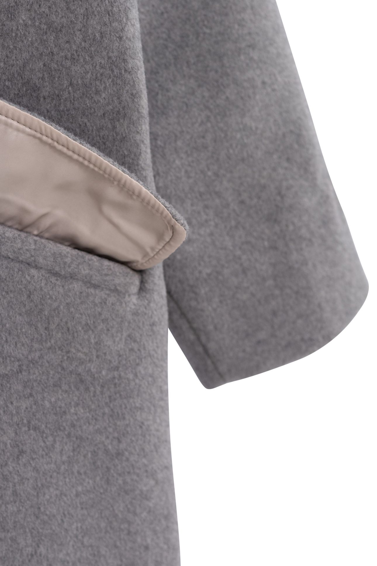 GIRL'S LONG GREY WOOL COAT 6