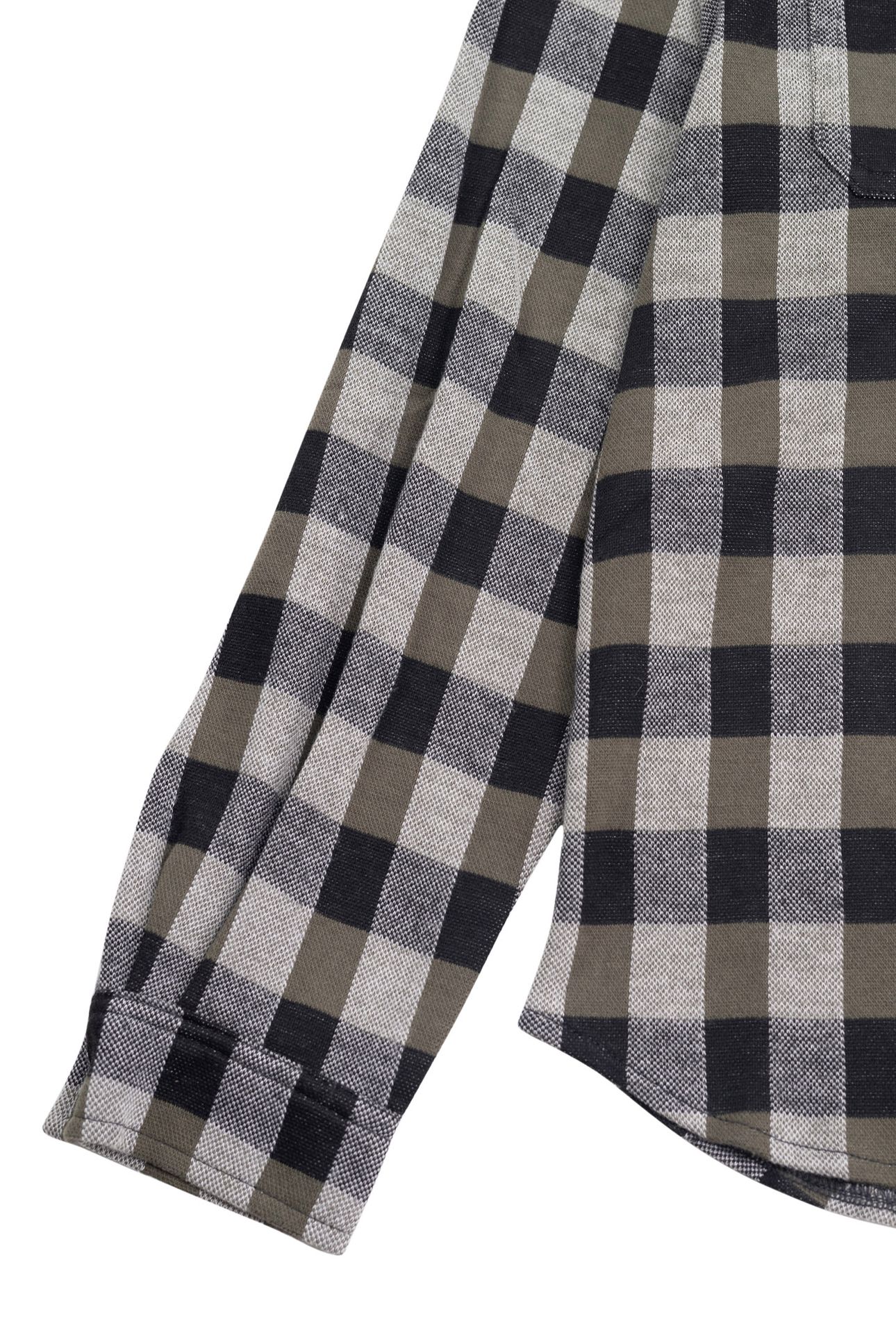 BOY'S BLACK PLAID SHIRT WITH DETACHABLE HOOD 6