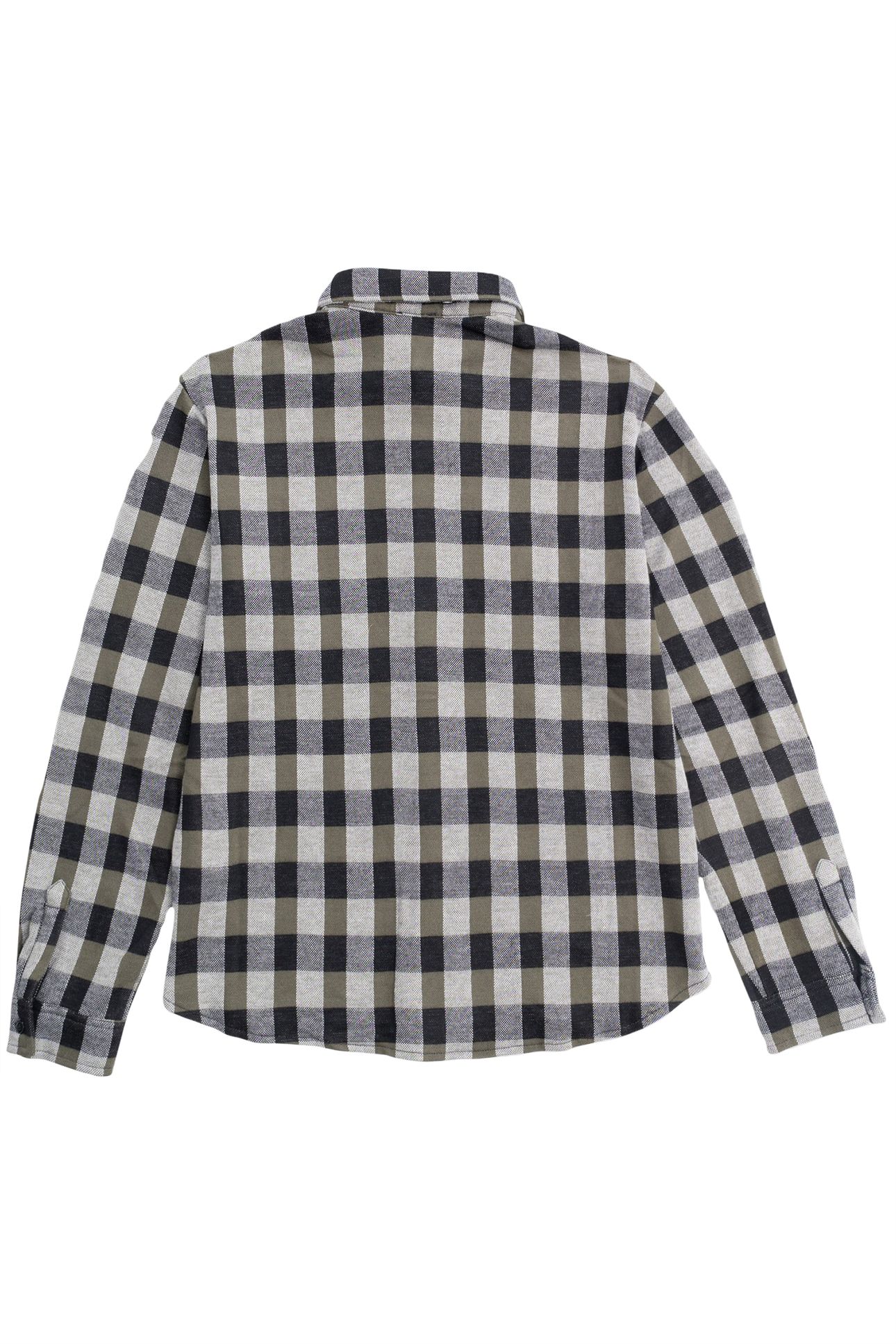 BOY'S BLACK PLAID SHIRT WITH DETACHABLE HOOD 4