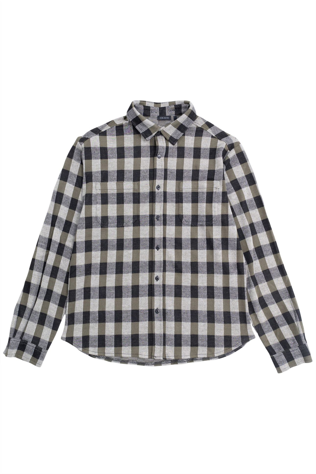BOY'S BLACK PLAID SHIRT WITH DETACHABLE HOOD 3