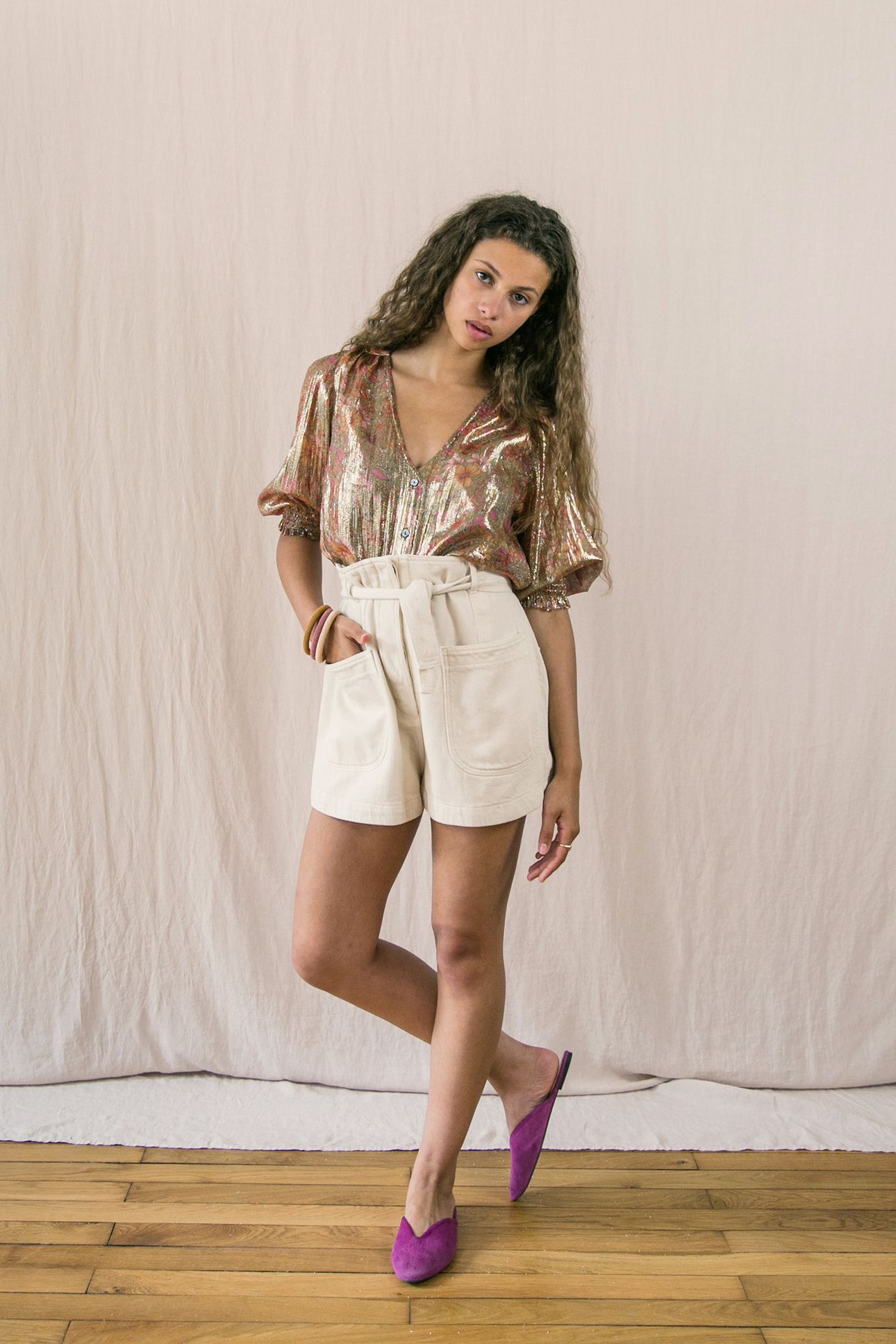 SHORTS VIRGINIA CREAM 2
