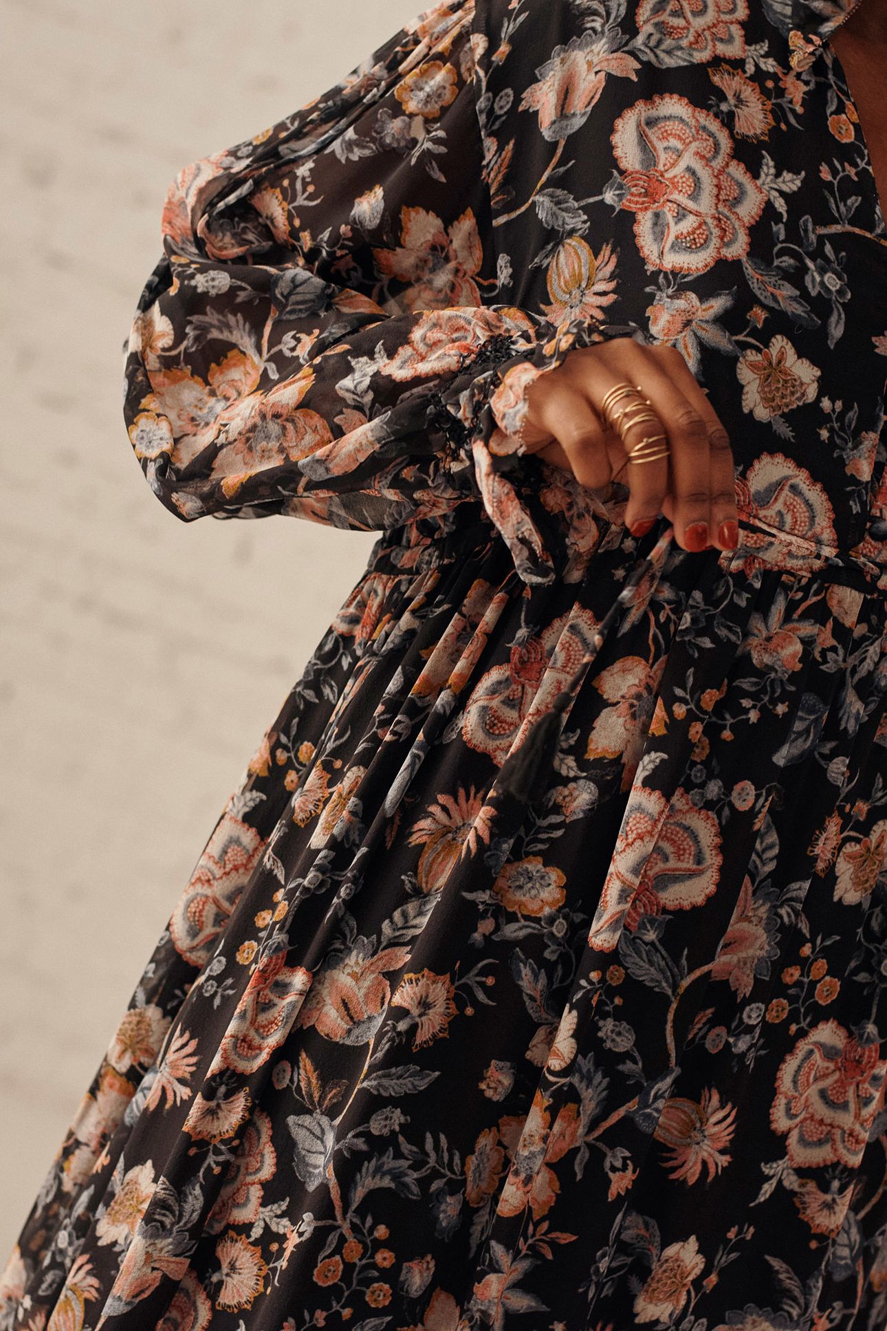 DRESS CHELLA CHARCOAL TPICAL LOON 3