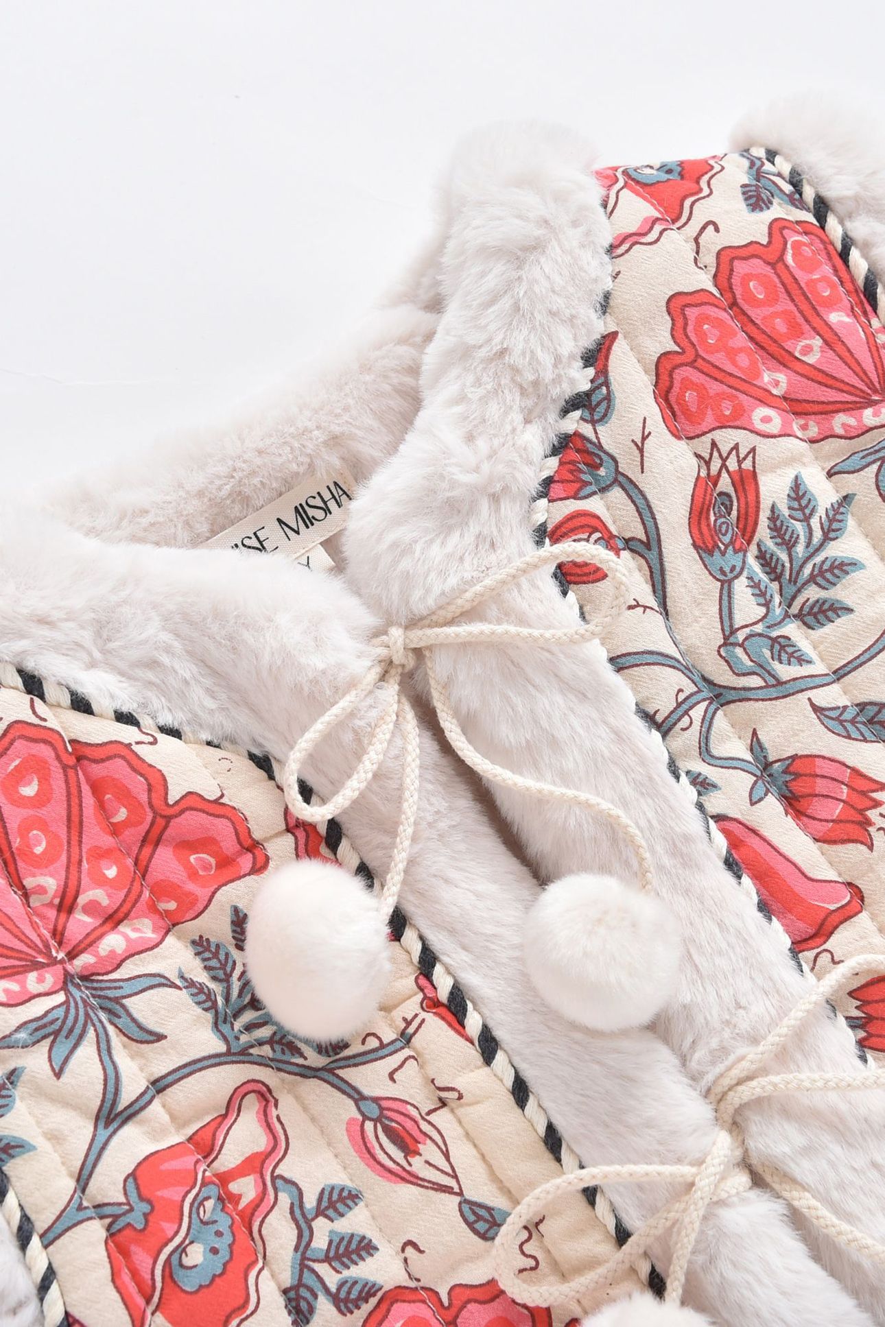 REVERSIBLE VEST APONI CREAM ENDLESSFLOWERS 4