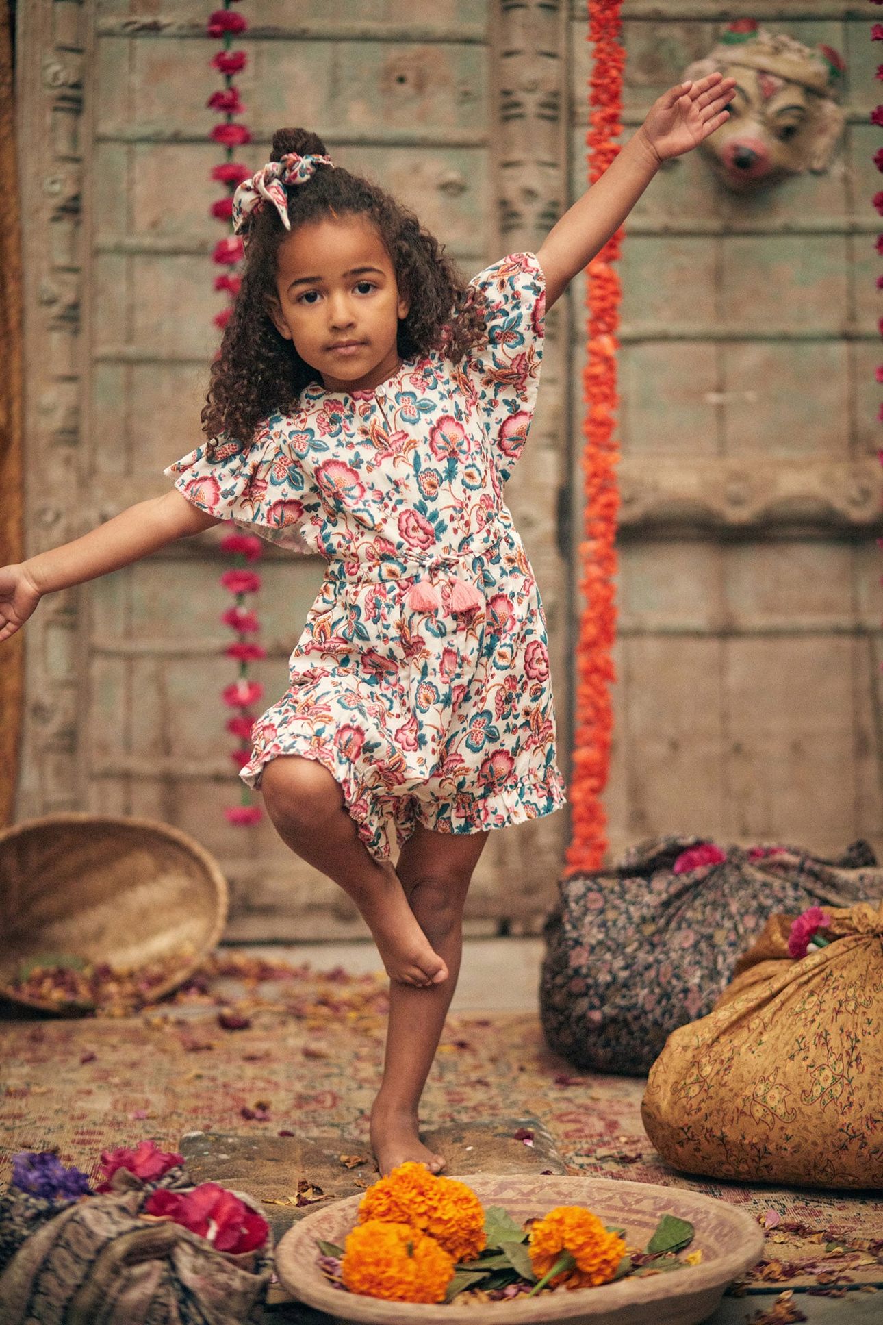 JUMPSUITS MAYALIA CREAM INDIAN FLOWERS 1
