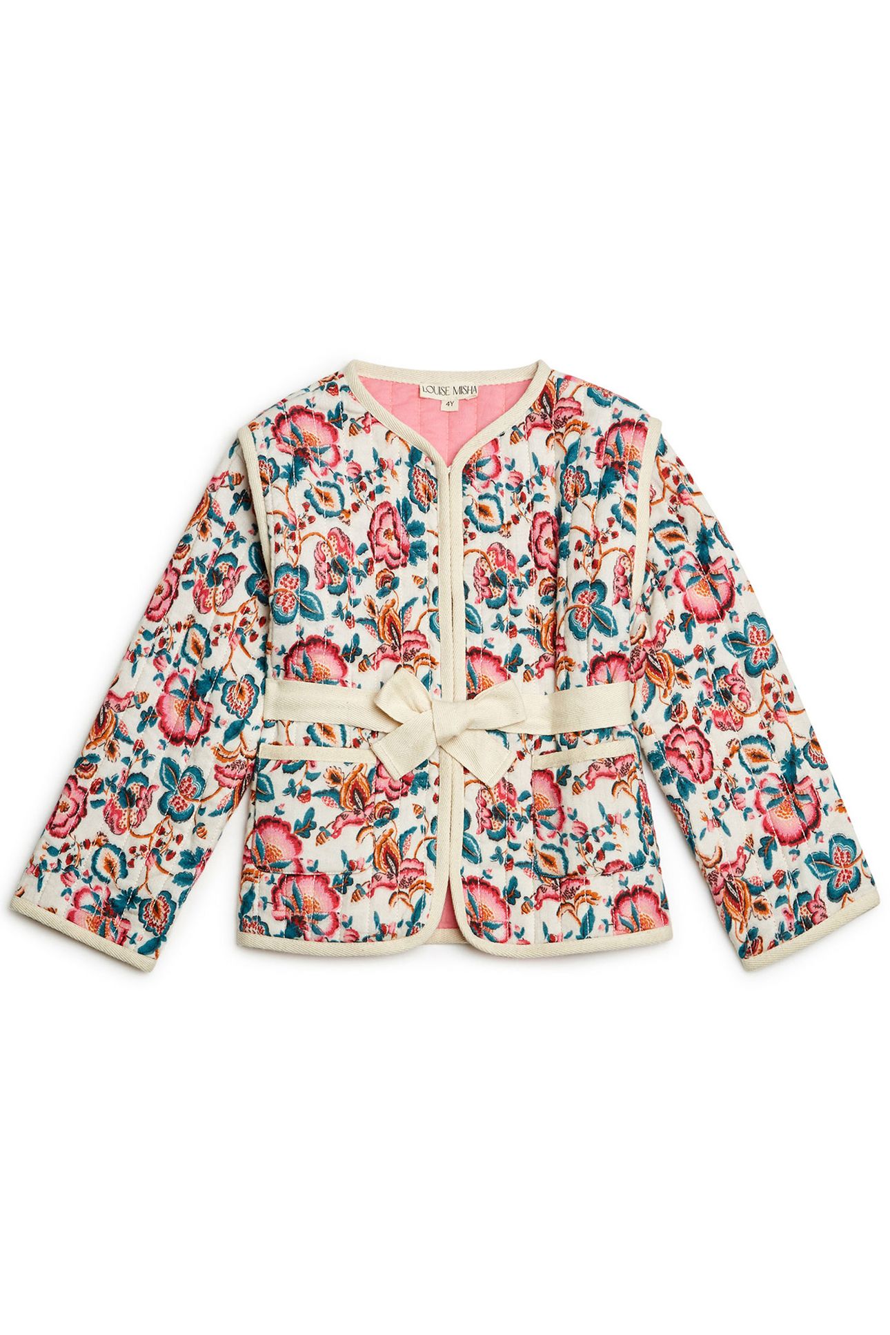 JACKET TELIANI CREAM INDIAN FLOWERS 2