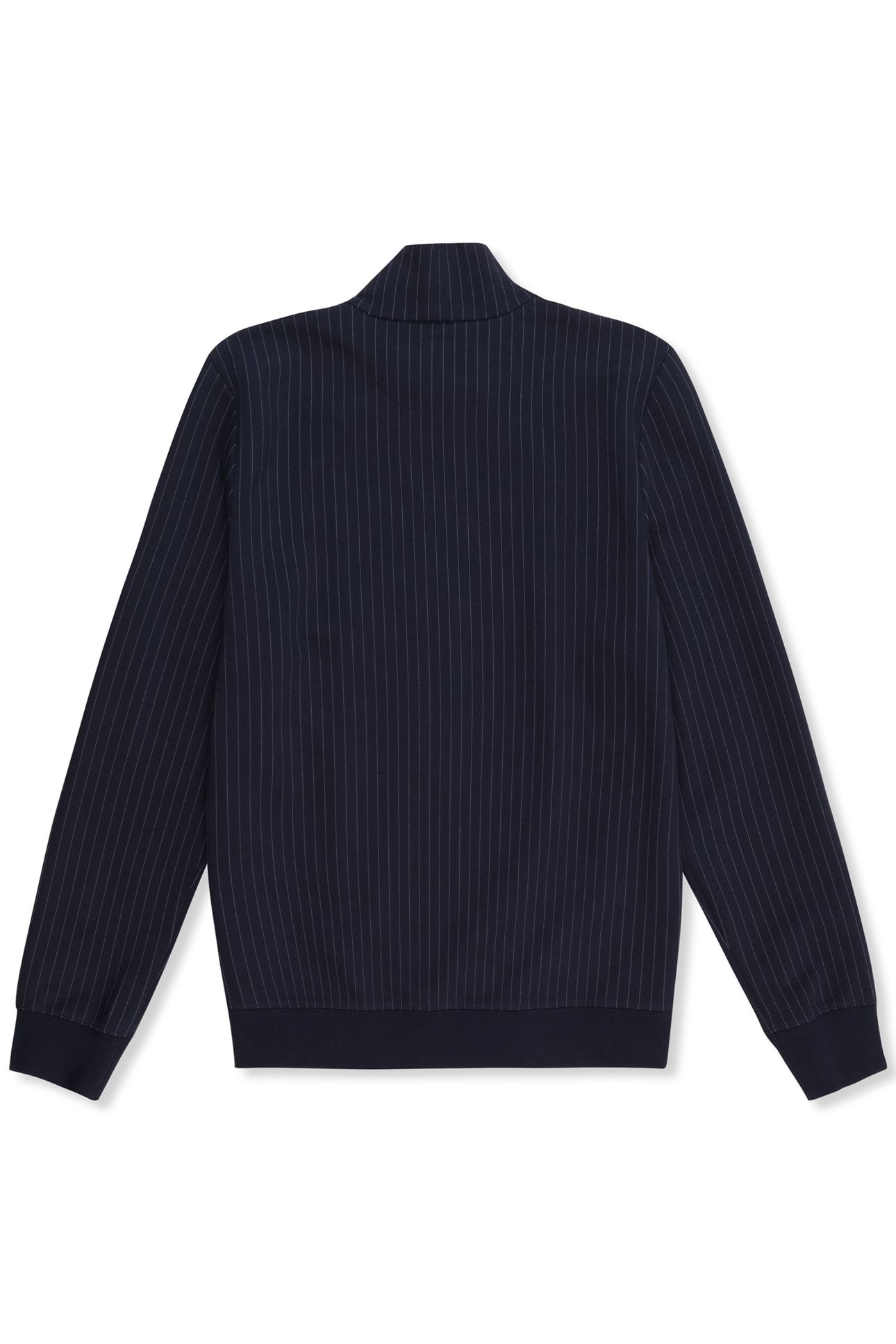 BRERA REGULAR PINSTRIPED TRACK JACKET BLACK IRIS / EGRET STR 5