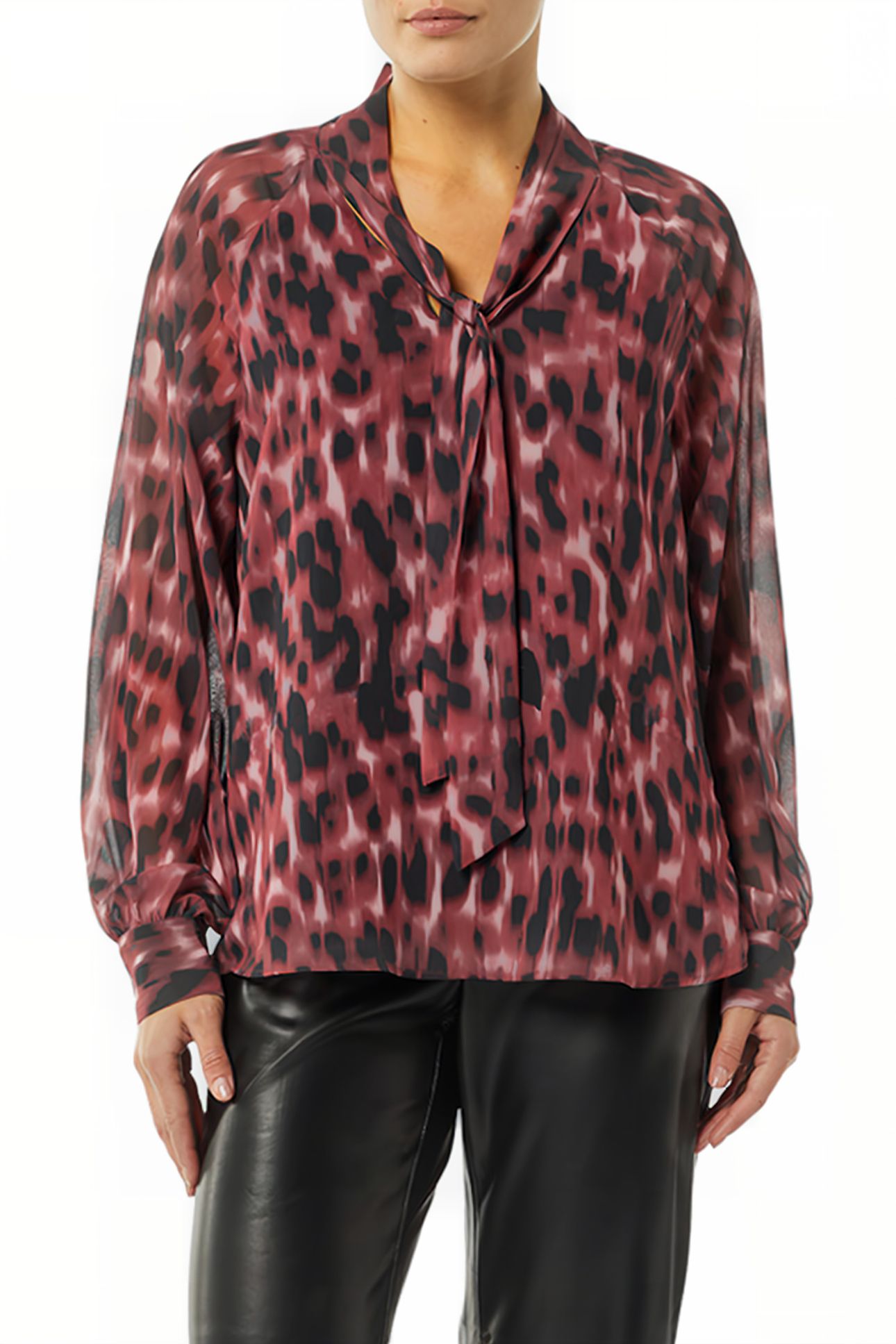 BLOUSE DARK RED 1