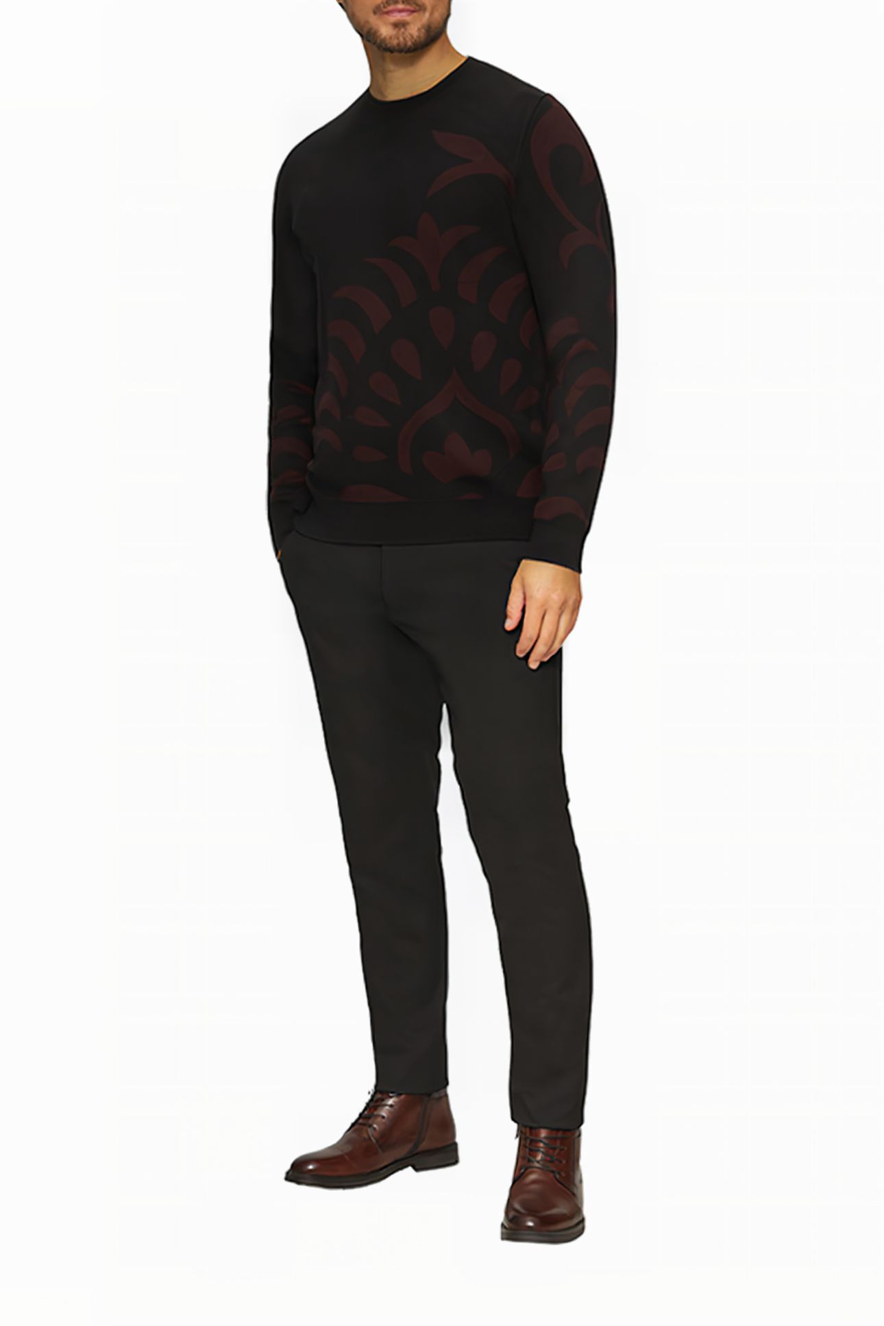 S.OLIVER PULLOVER BURGUNDY 2