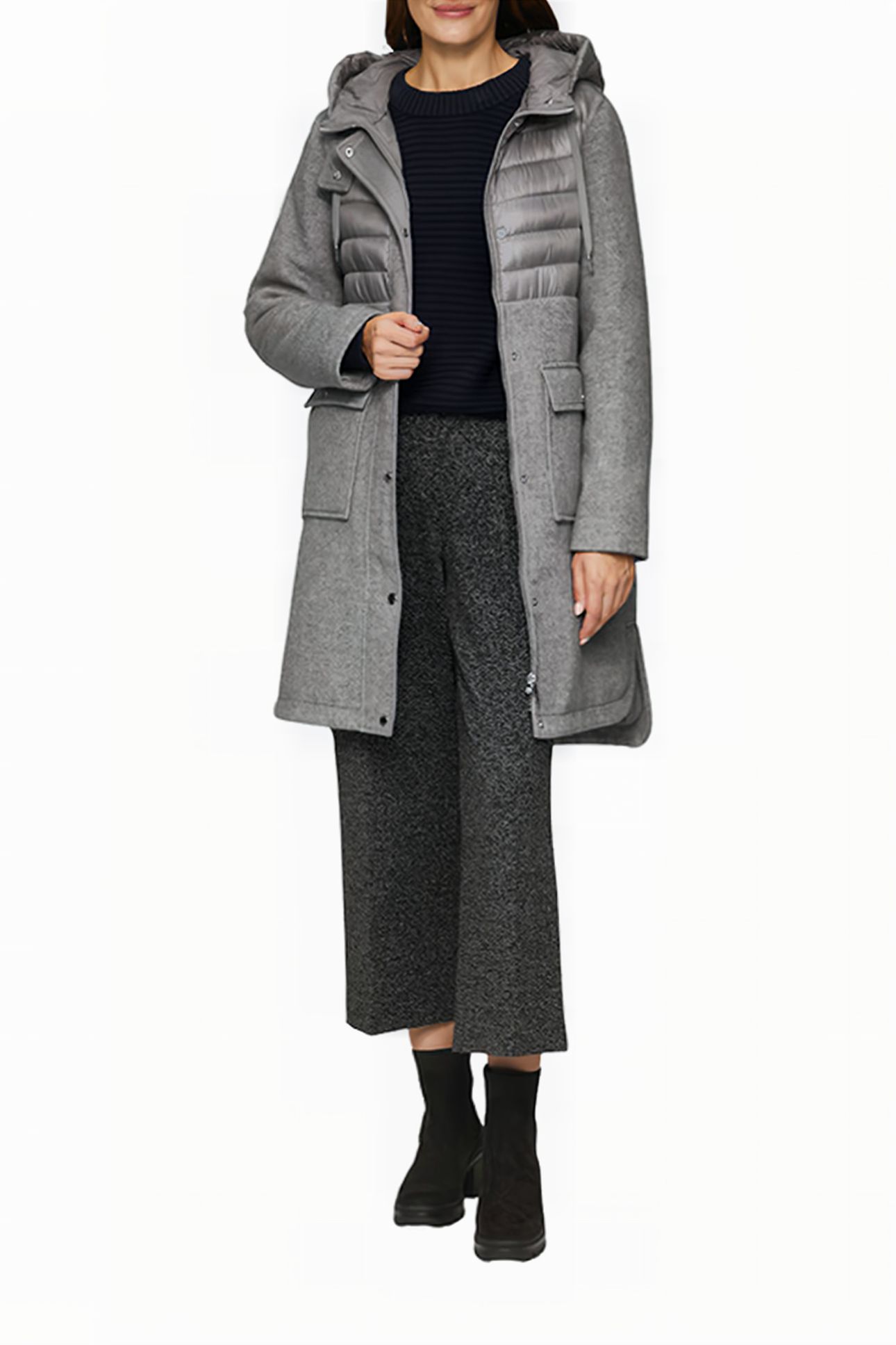 S.OLIVER JACKET OUTDOOR GREY/BLACK 2
