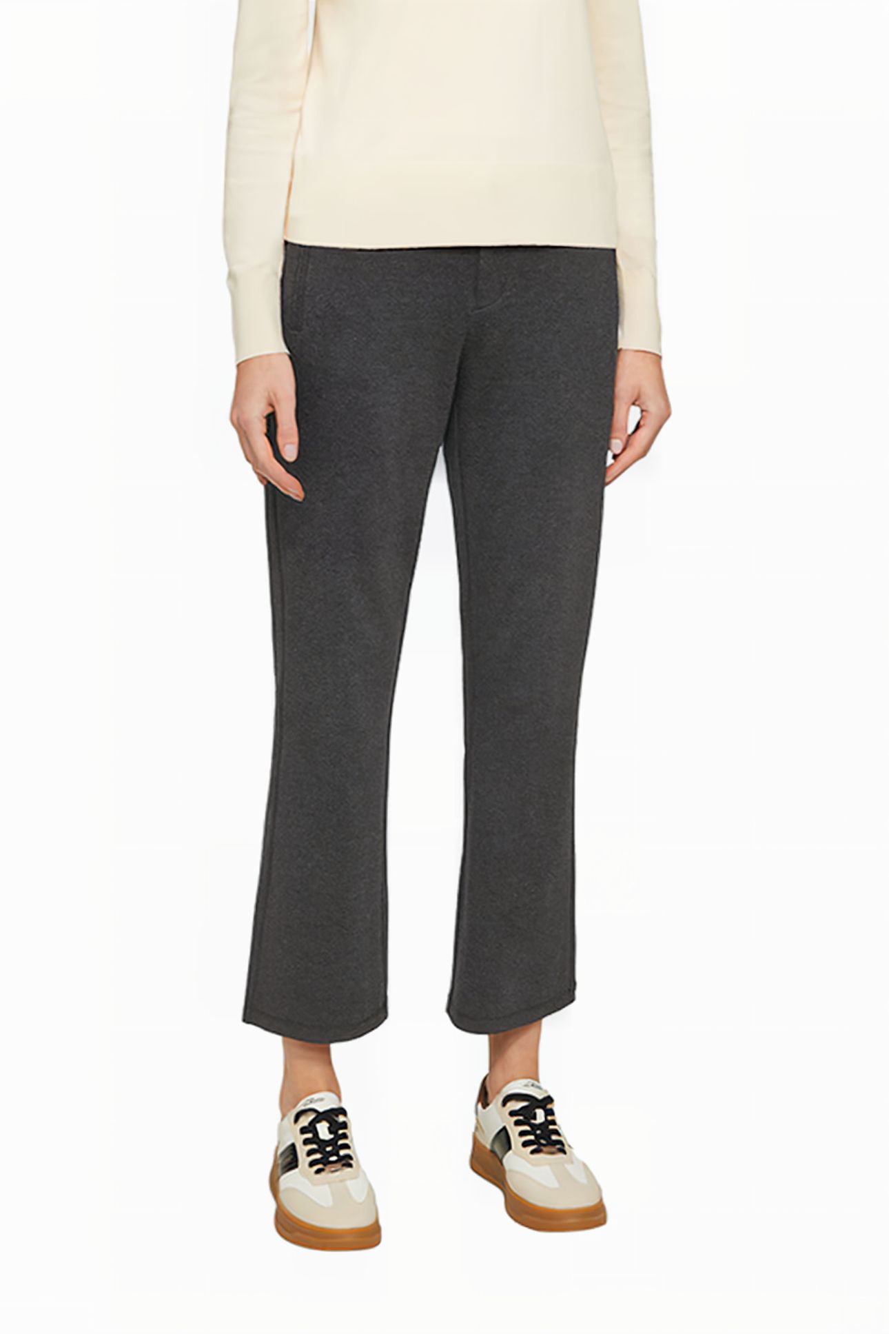 S.OLIVER PANT GREY/BLACK 1