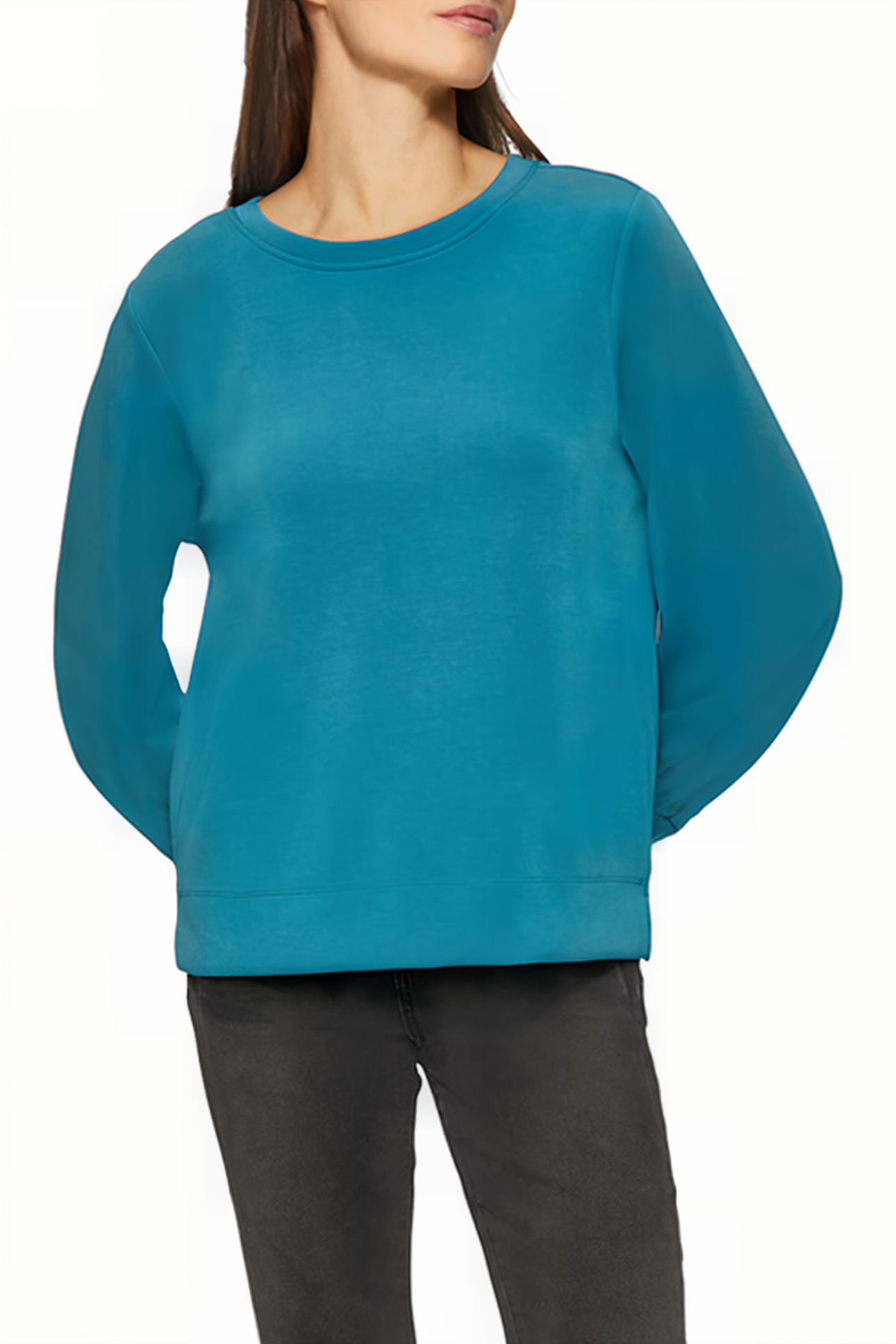S.OLIVER SWEATSHIRTS BLUE PETROL 1
