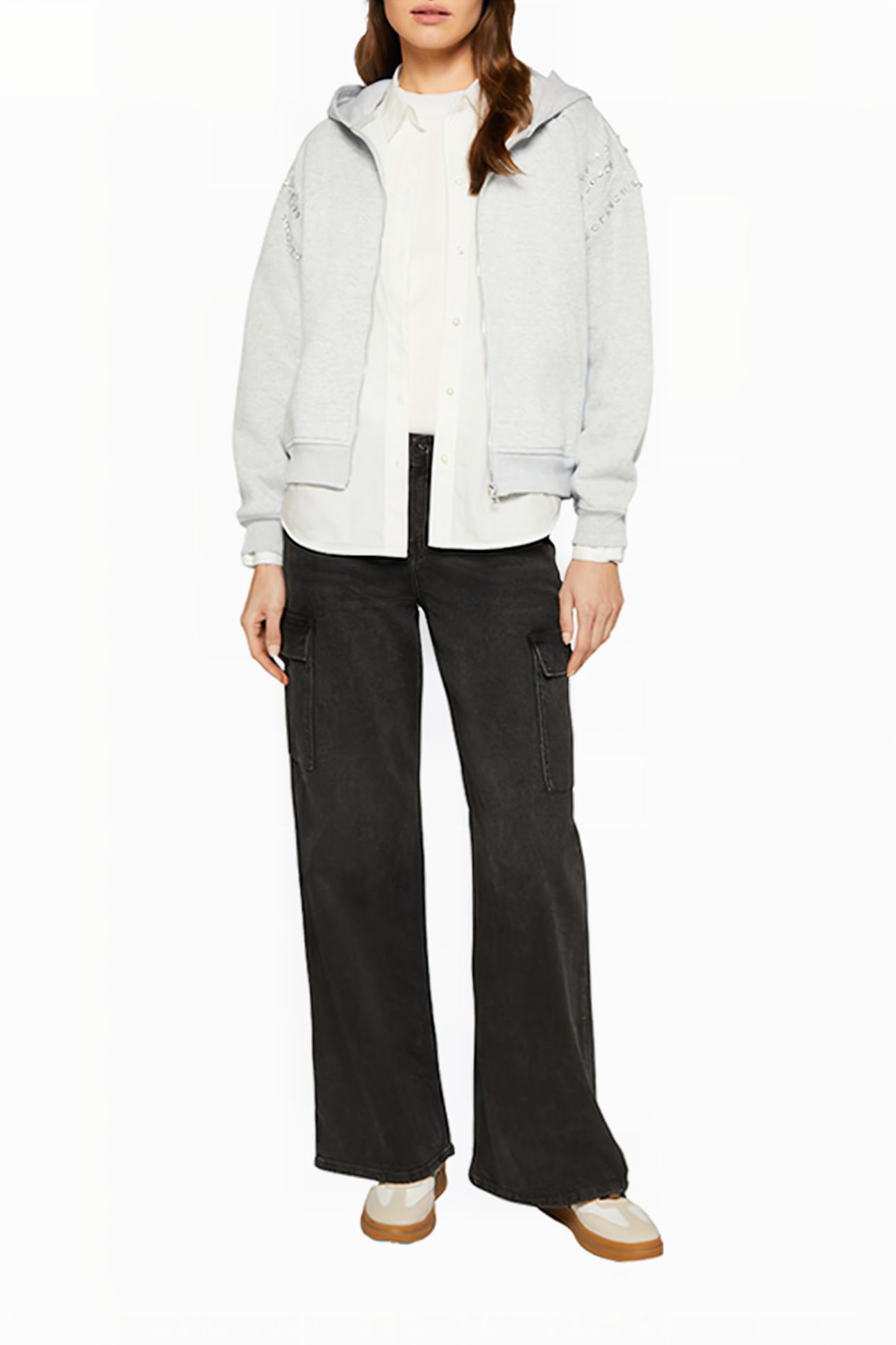 S.OLIVER SWEATSHIRT GREY/BLACK 2