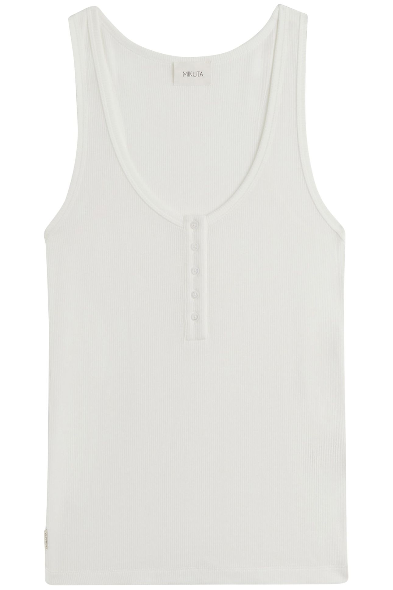 THE WHITE BUTTONED TANK TOP 1
