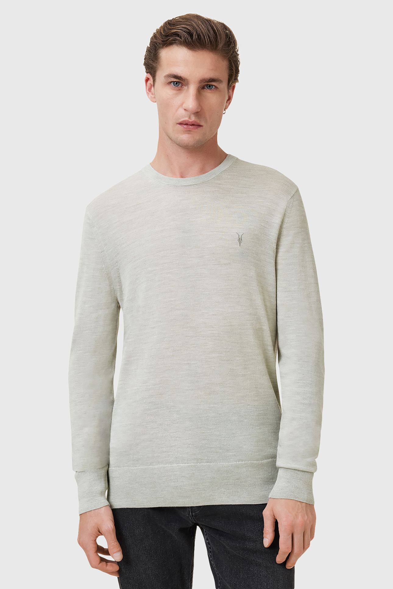 MODE MERINO CREW SLATE GREEN 1
