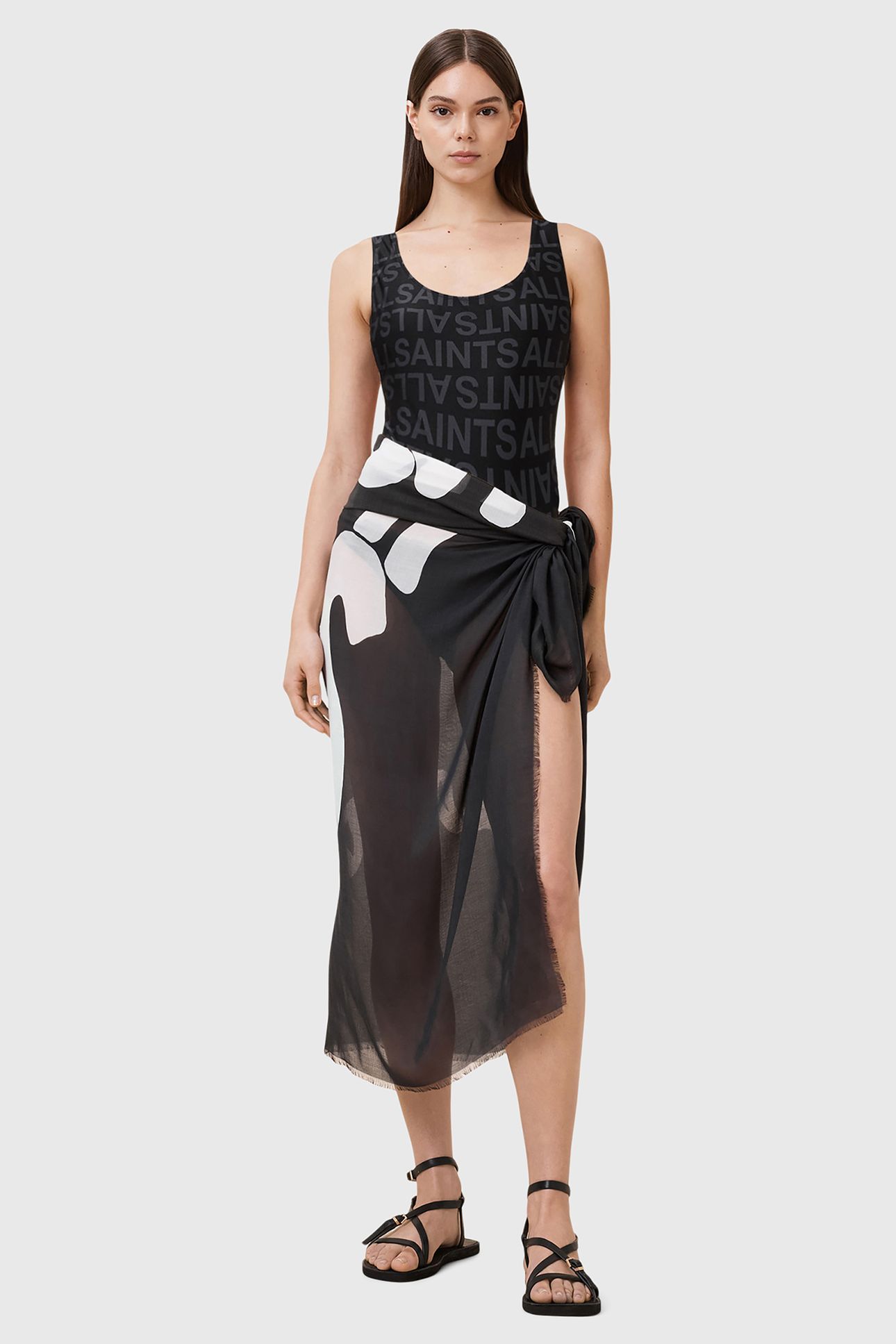 ORLANDO SARONG BLACK/WHITE 1