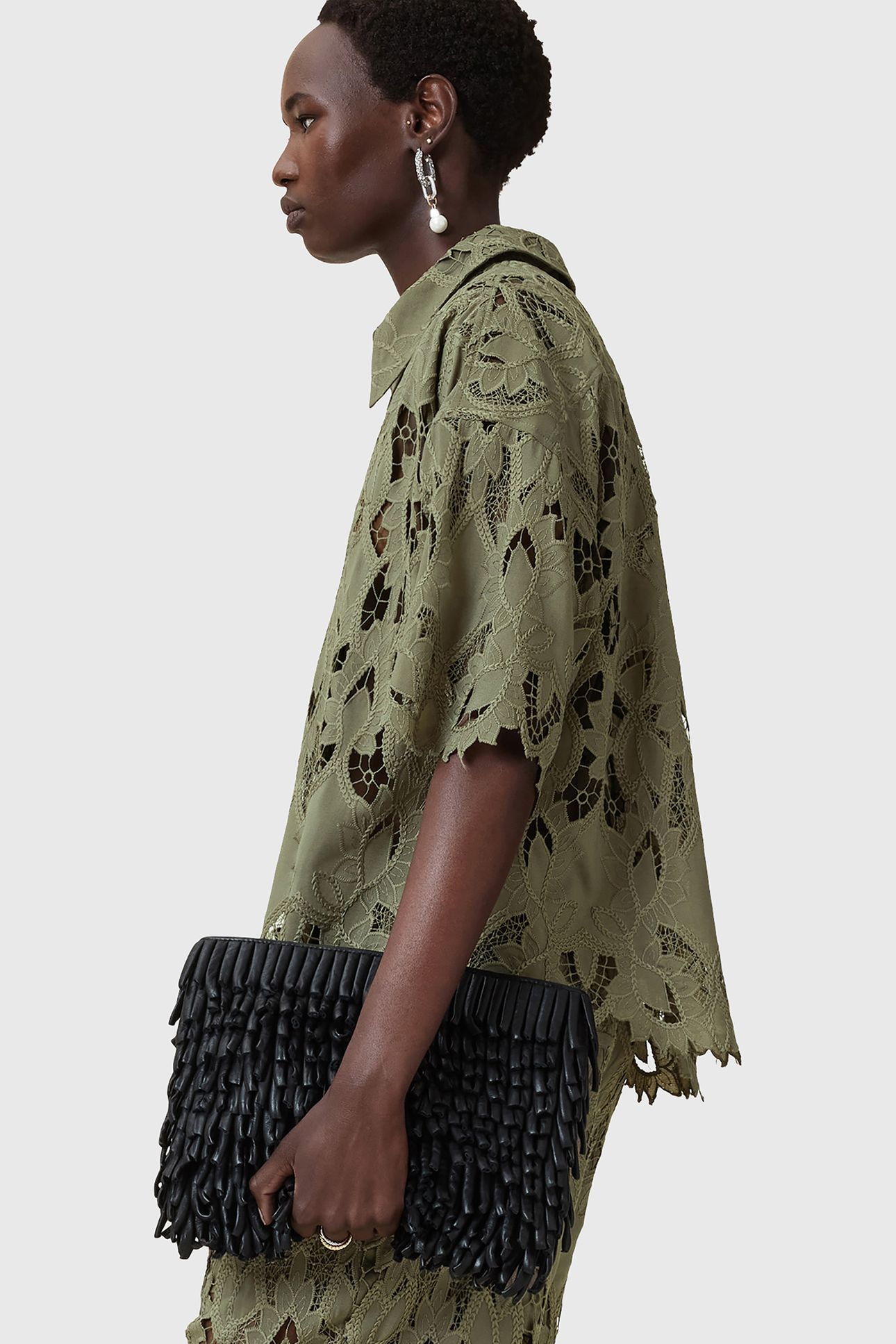 CHARLI EMB SHIRT MERMAID GREEN 5