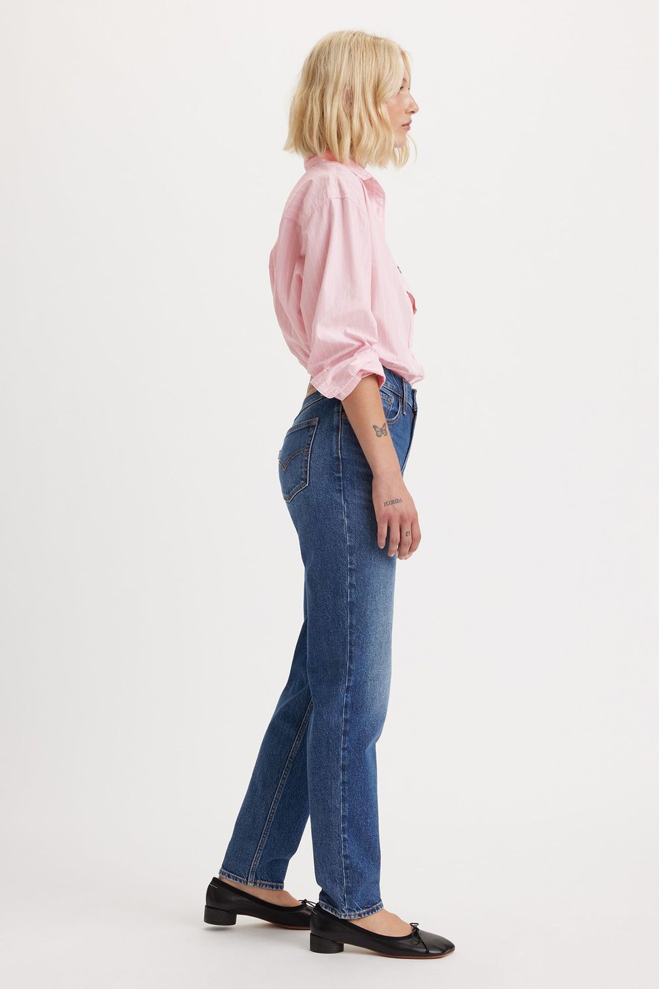 80S MOM JEANS DARK INDIGO 5