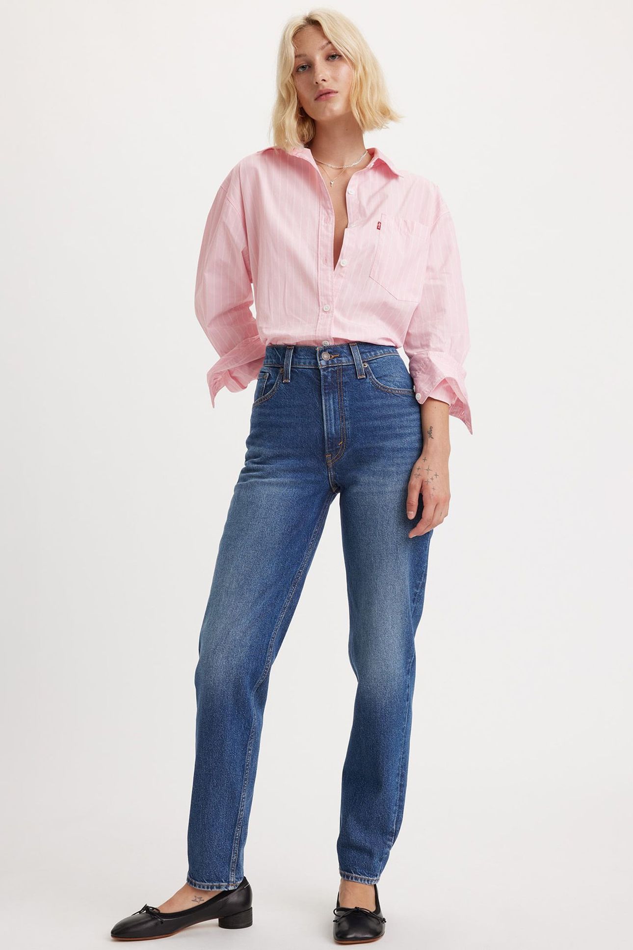 80S MOM JEANS DARK INDIGO 6