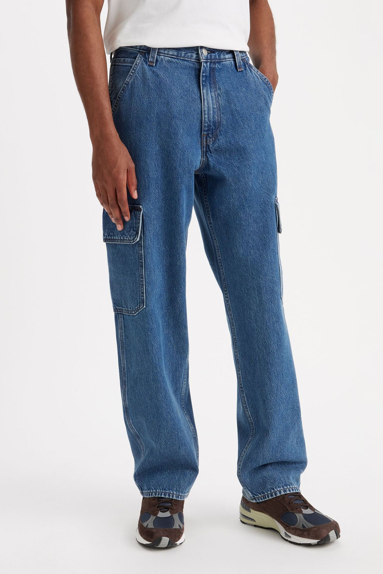 568™ LOOSE STRAIGHT CARGOS BLUE 1